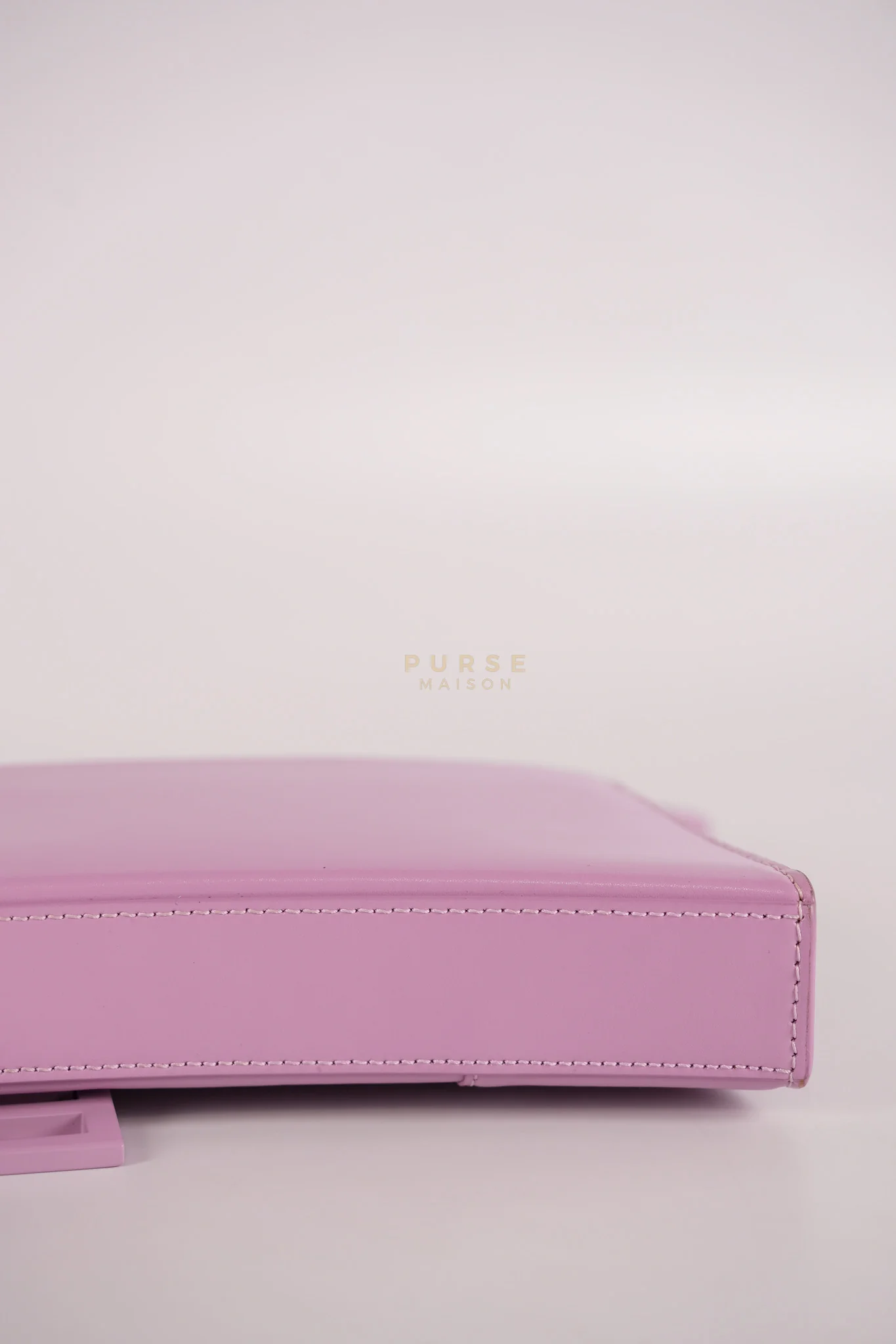 Balenciaga Hourglass Stretch in Light Purplish Pink in Smooth Calfskin Leather Shoulder Bag - Image 13