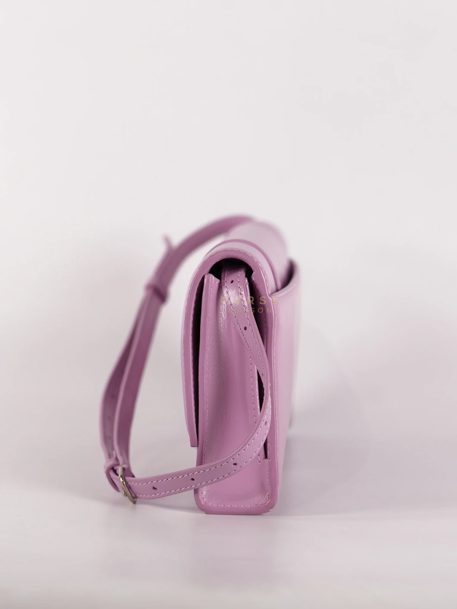 Balenciaga Hourglass Stretch in Light Purplish Pink in Smooth Calfskin Leather Shoulder Bag - Image 5