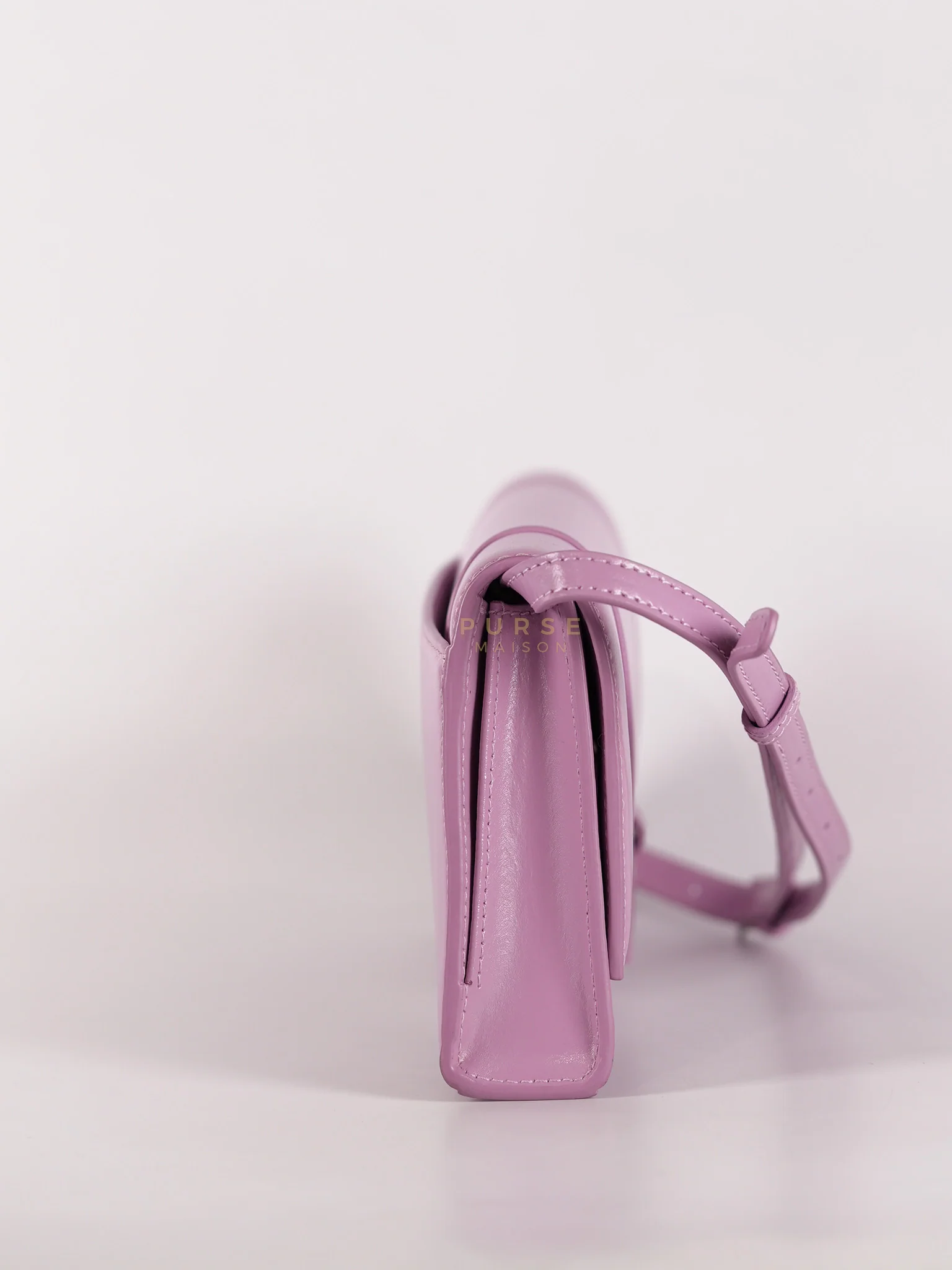 Balenciaga Hourglass Stretch in Light Purplish Pink in Smooth Calfskin Leather Shoulder Bag - Image 6