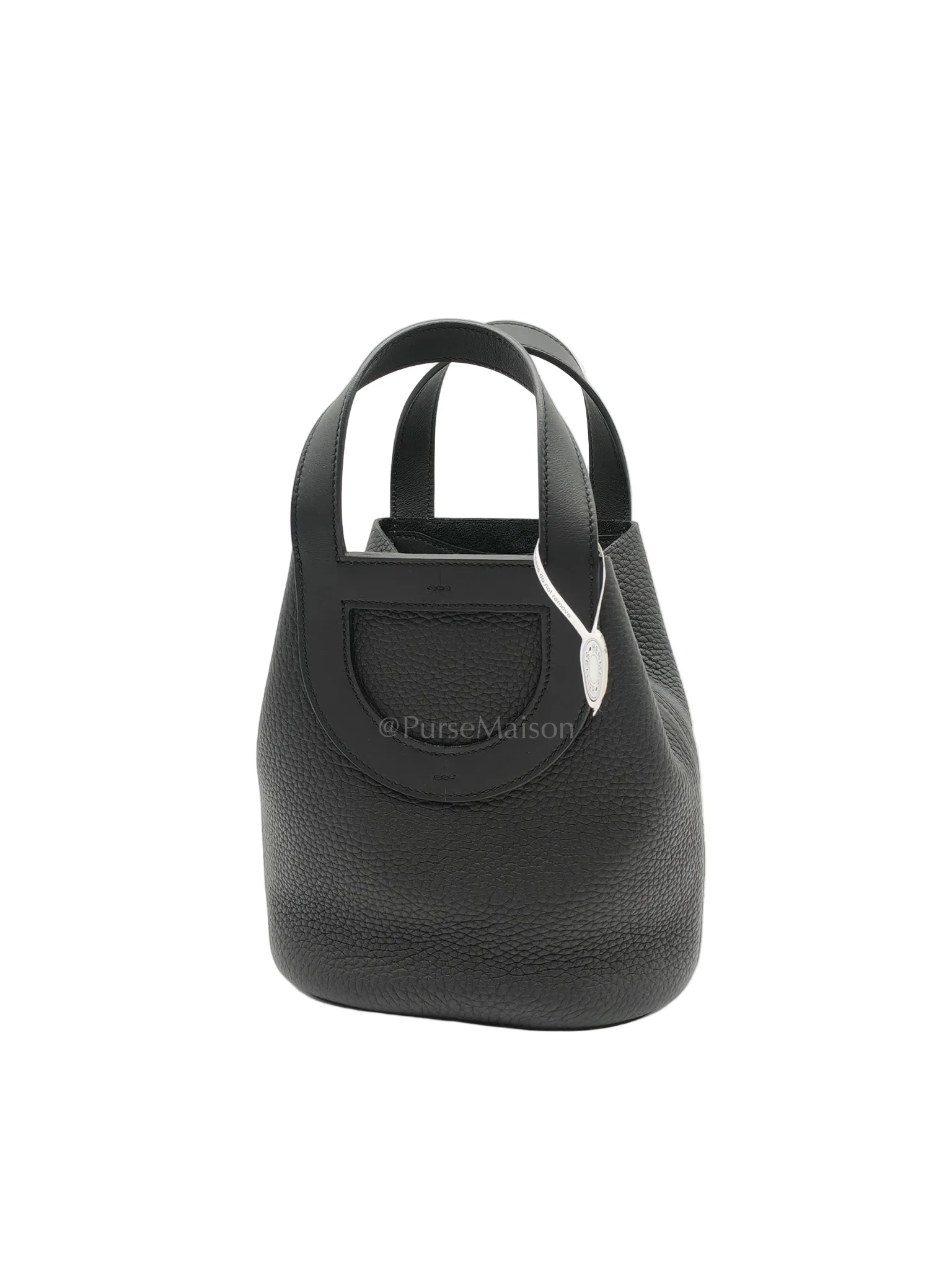 Hermes In The Loop 18 in Black/Noir Clemence Leather & Palladium Hardware Stamp K(2025) - Image 3