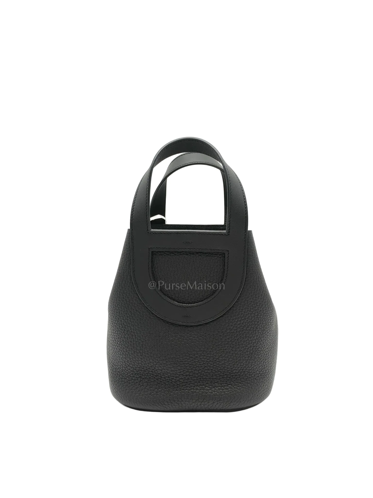 Hermes In The Loop 18 in Black/Noir Clemence Leather & Palladium Hardware Stamp K(2025) - Image 4