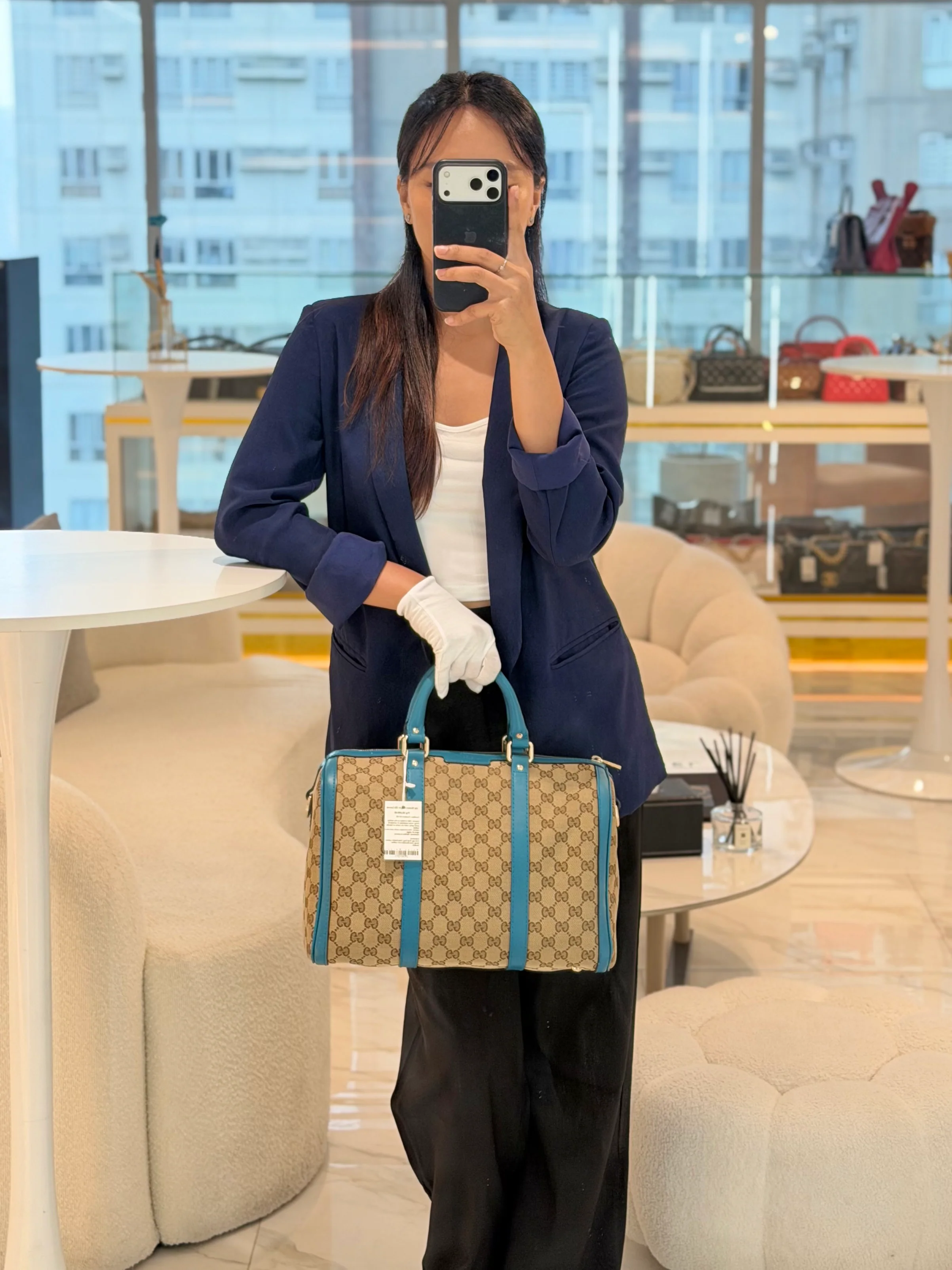 Gucci Joy Boston Bag in GG Canvas - Image 52