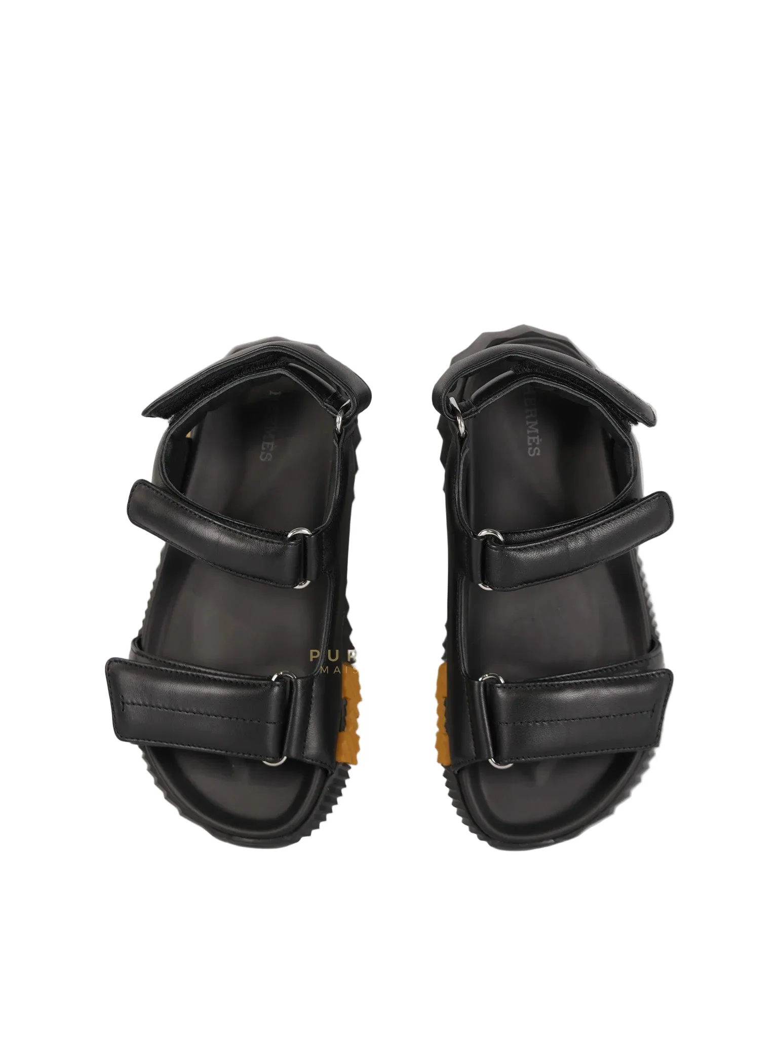 Hermes Junior Noir Sandals Size 36 EU (22.5cm) - Image 2