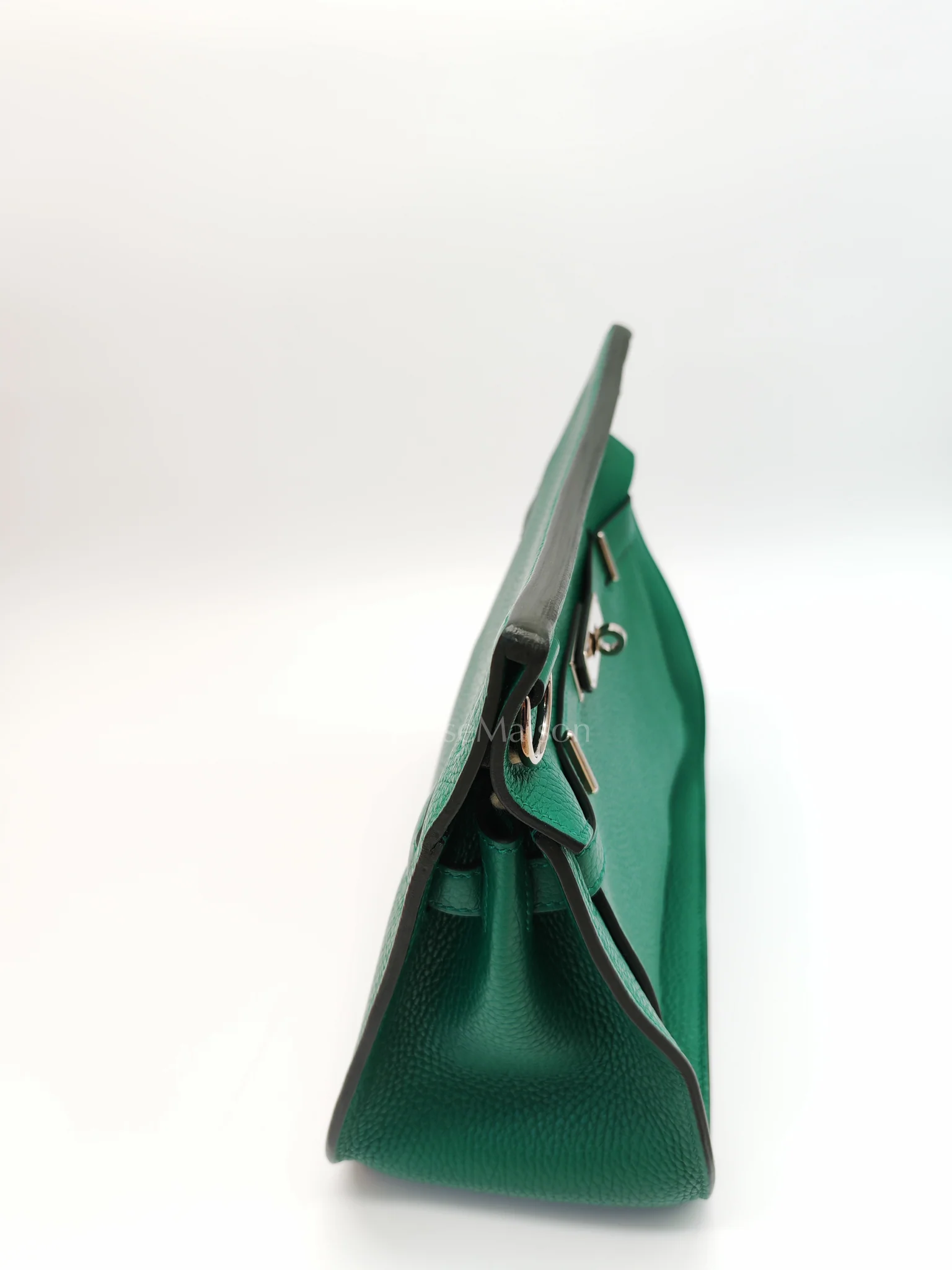 Hermes Jypsiere 28 in Vert Cypress Clemence Leather & Palladium Hardware Stamp A(2017) - Image 29