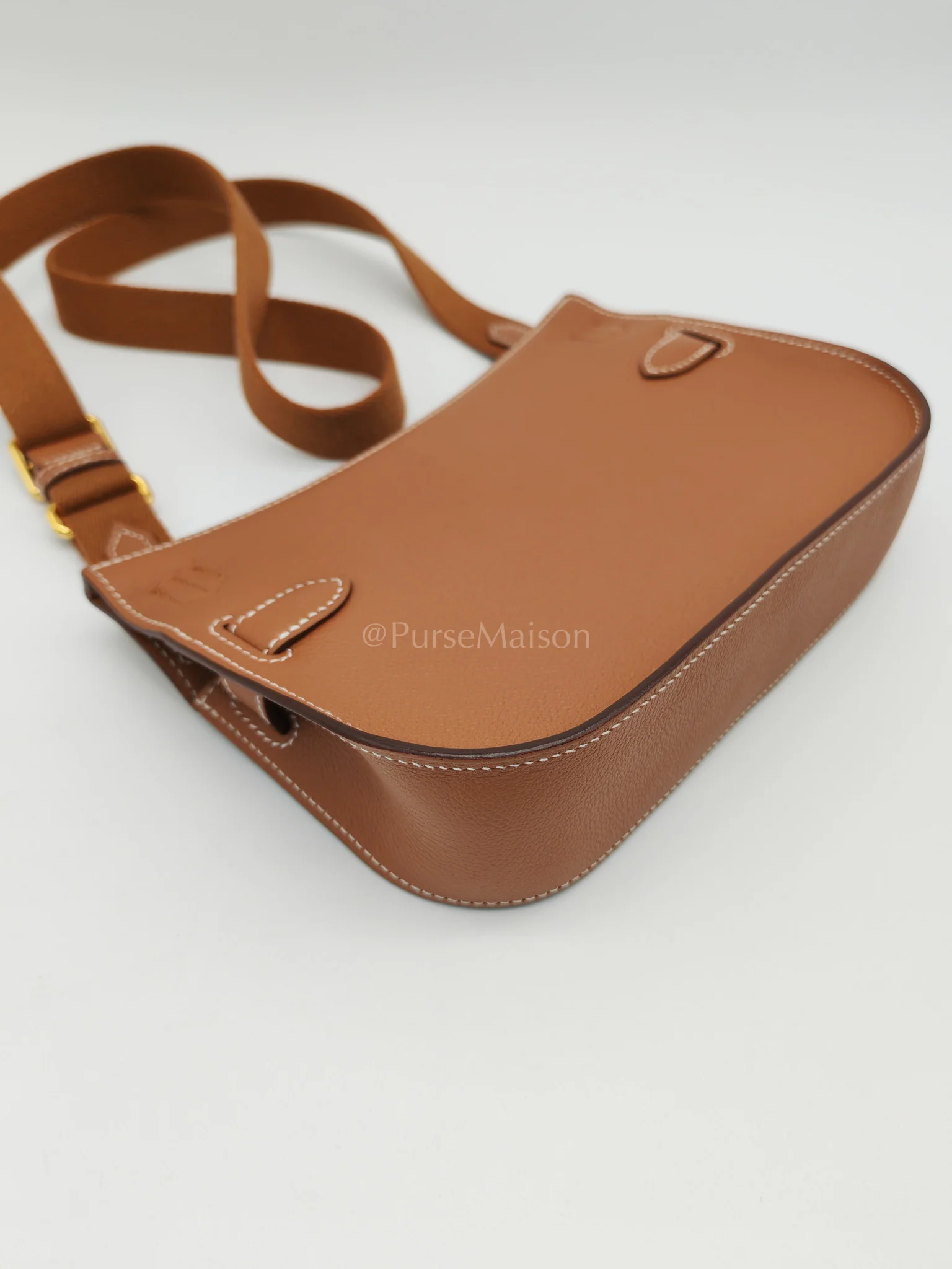 Hermes Jypsiere Mini Gold Evercolor Leather in Gold Hardware Stamp U(2022) - Image 10