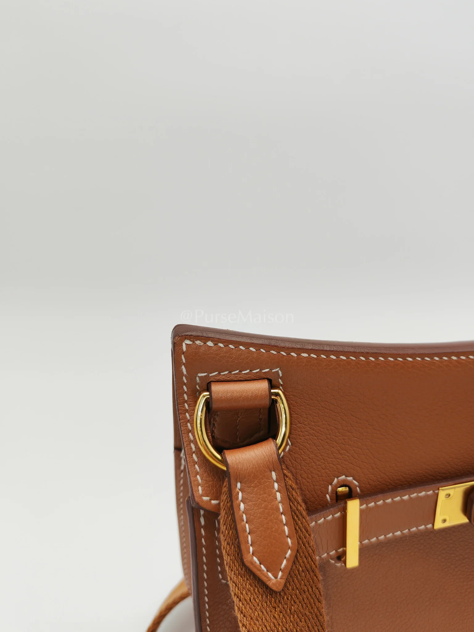 Hermes Jypsiere Mini Gold Evercolor Leather in Gold Hardware Stamp U(2022) - Image 20