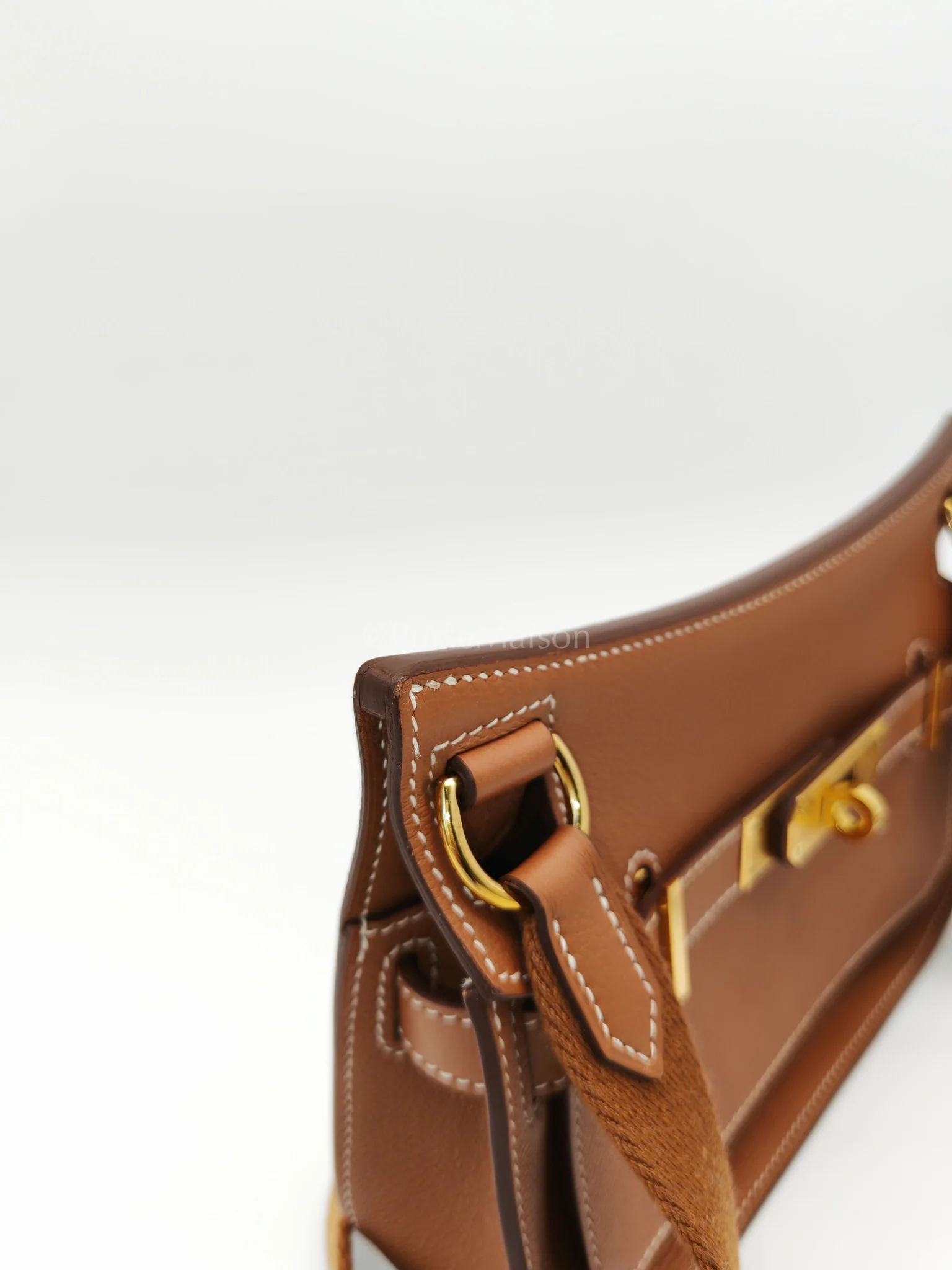 Hermes Jypsiere Mini Gold Evercolor Leather in Gold Hardware Stamp U(2022) - Image 22