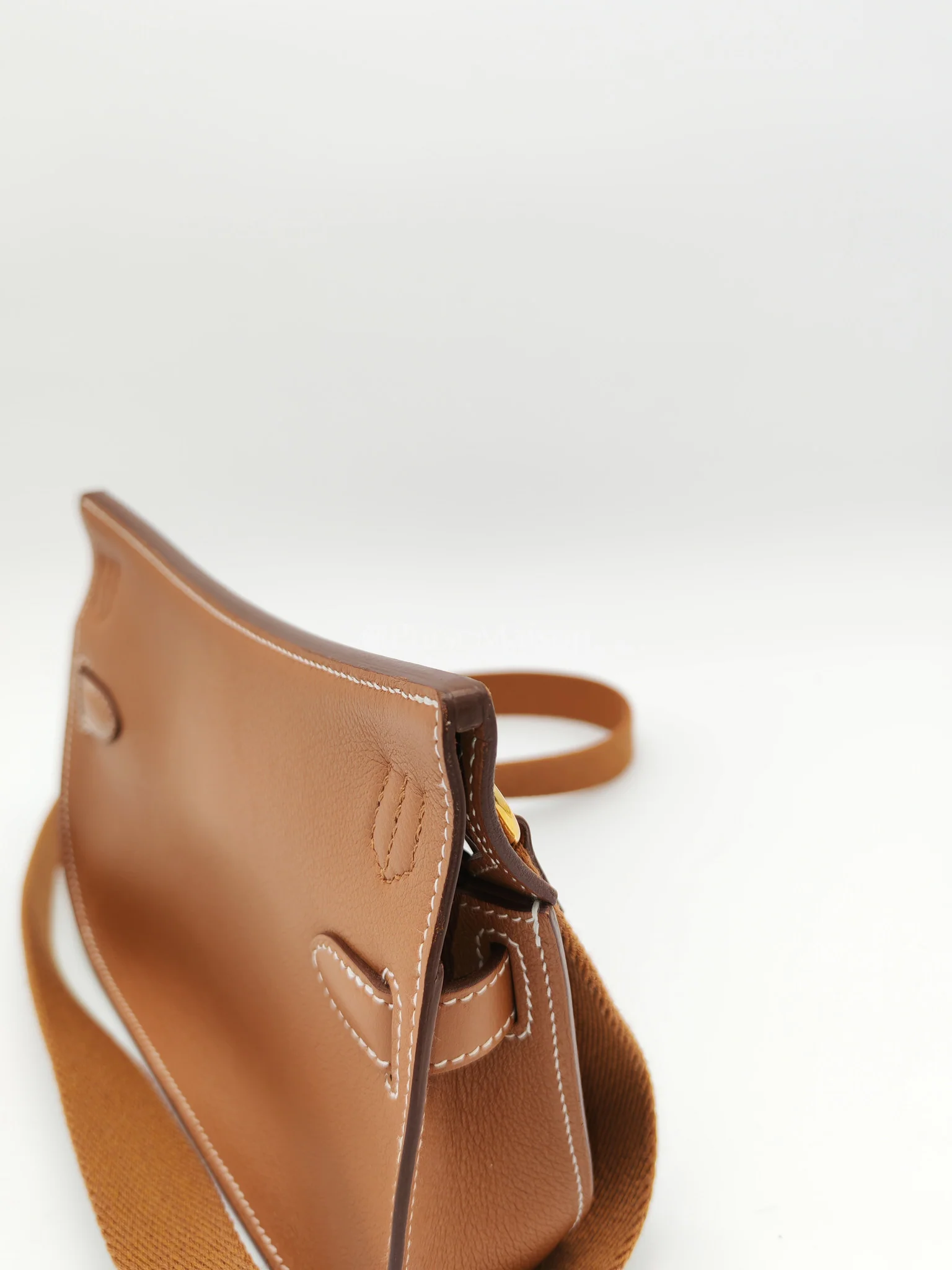 Hermes Jypsiere Mini Gold Evercolor Leather in Gold Hardware Stamp U(2022) - Image 23