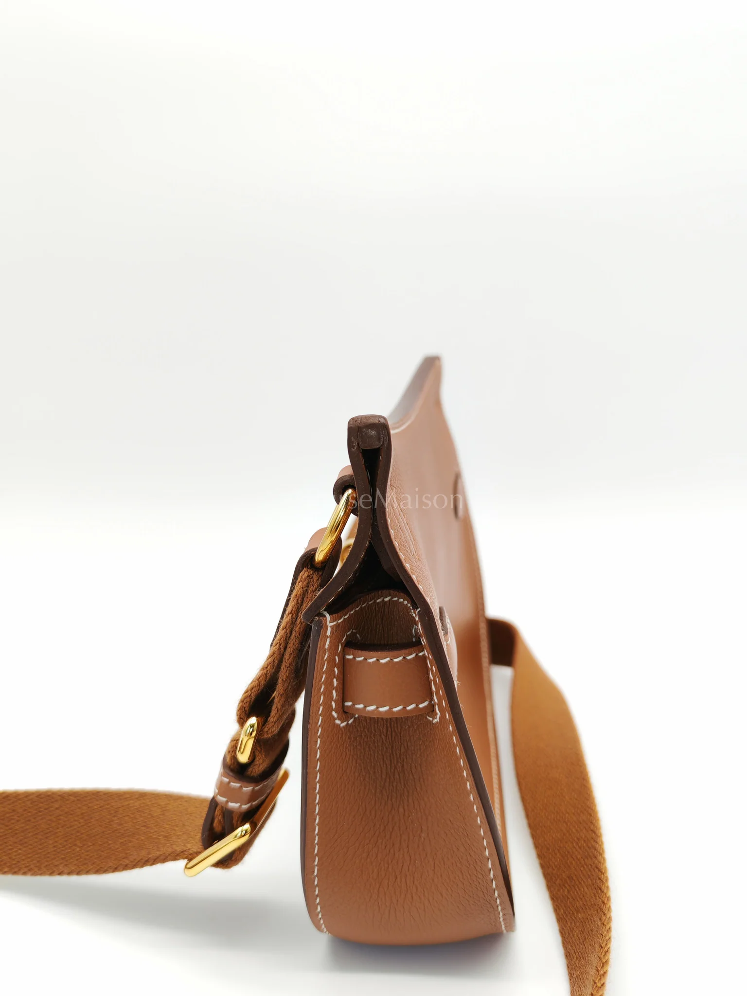 Hermes Jypsiere Mini Gold Evercolor Leather in Gold Hardware Stamp U(2022) - Image 25