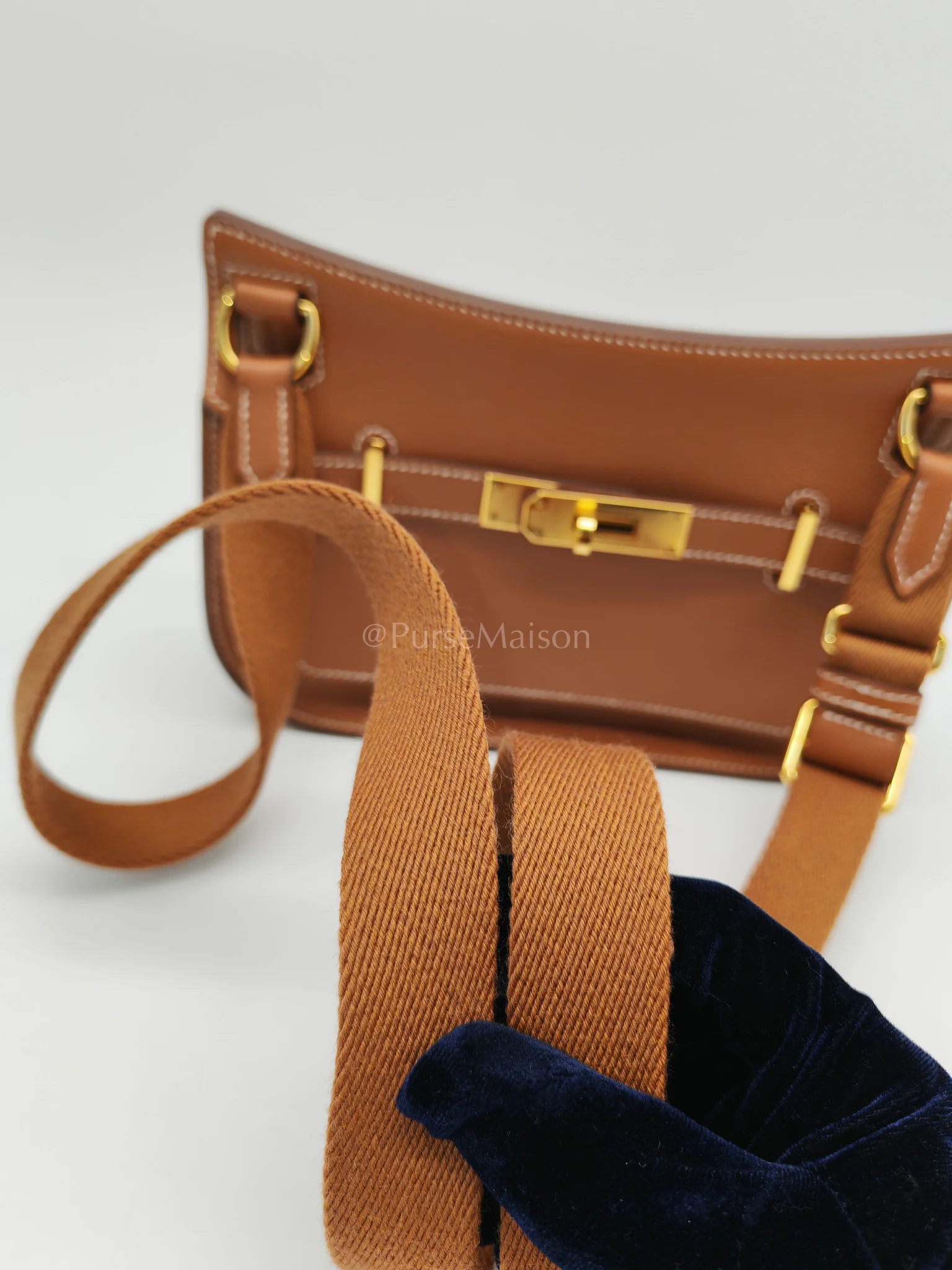 Hermes Jypsiere Mini Gold Evercolor Leather in Gold Hardware Stamp U(2022) - Image 26