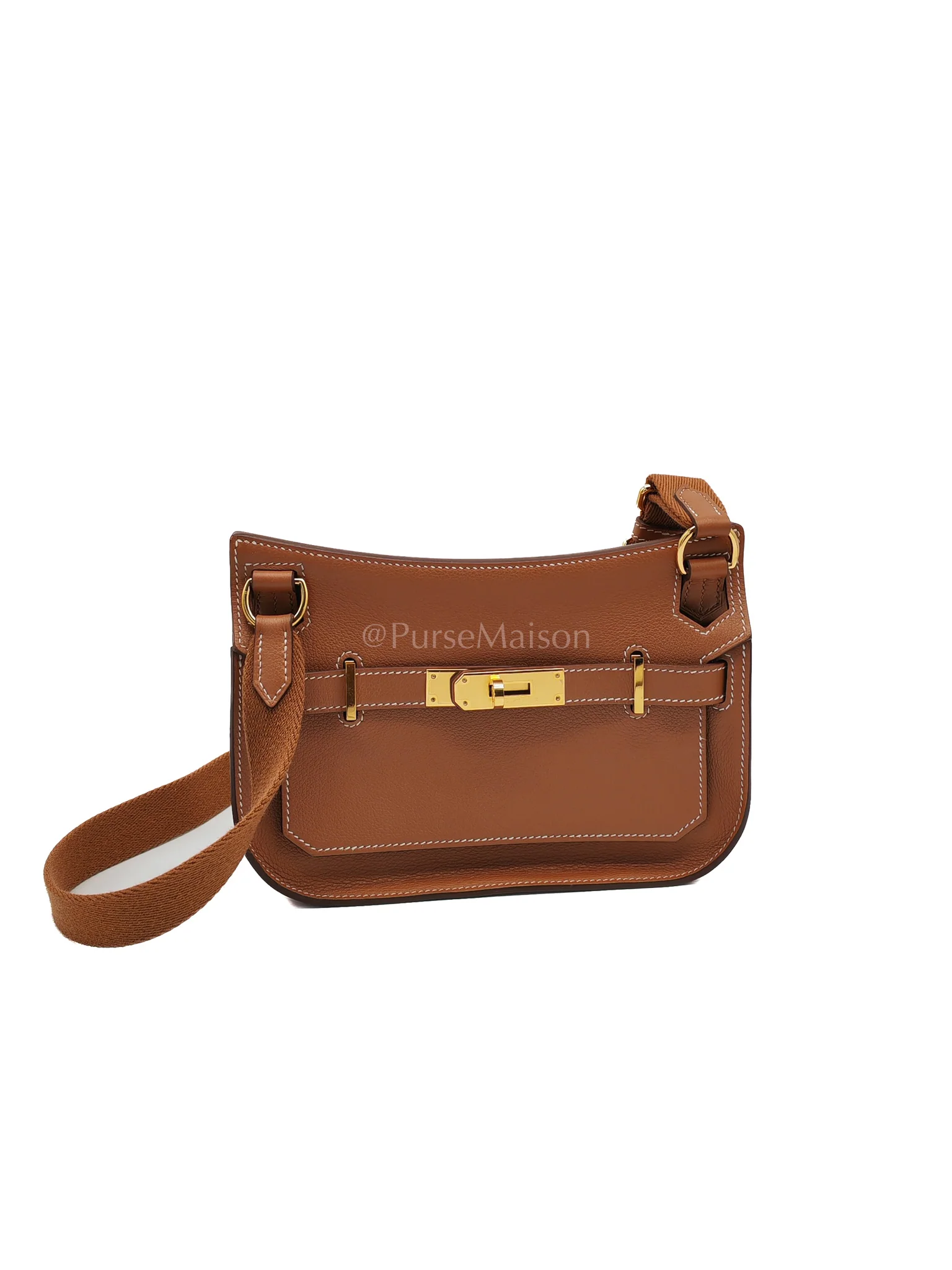 Hermes Jypsiere Mini Gold Evercolor Leather in Gold Hardware Stamp U(2022) - Image 3