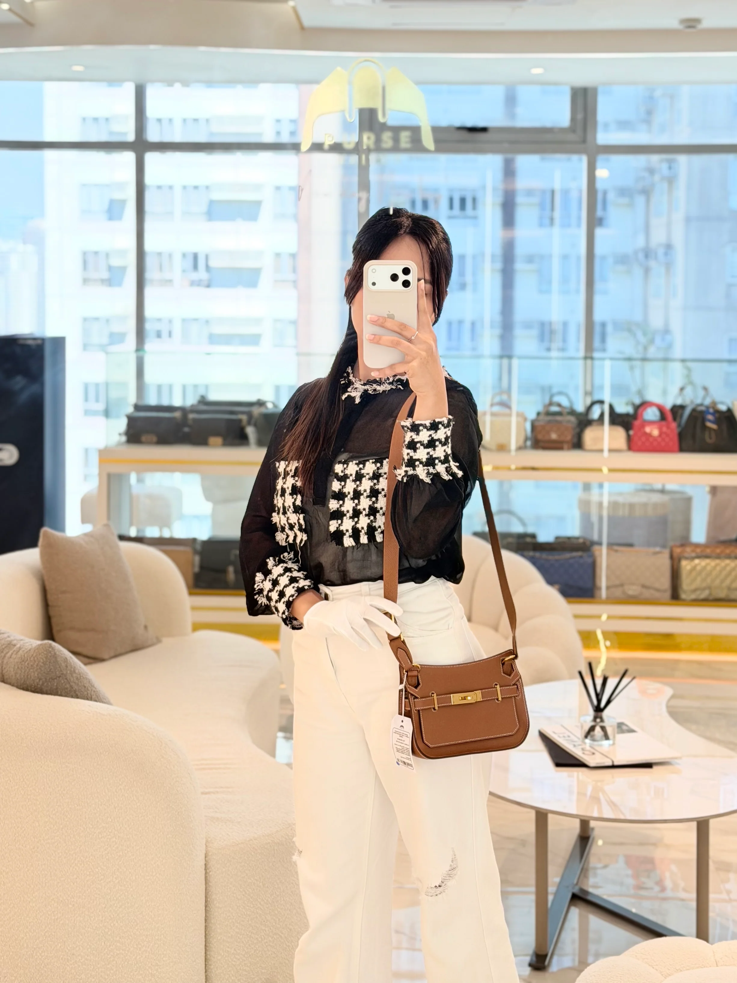 Hermes Jypsiere Mini Gold Evercolor Leather in Gold Hardware Stamp U(2022) - Image 32