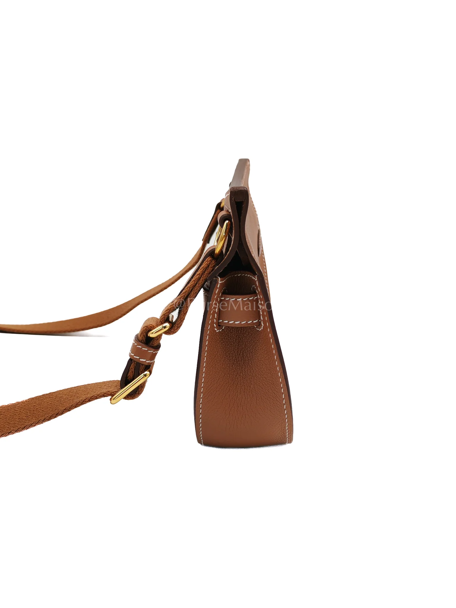 Hermes Jypsiere Mini Gold Evercolor Leather in Gold Hardware Stamp U(2022) - Image 5