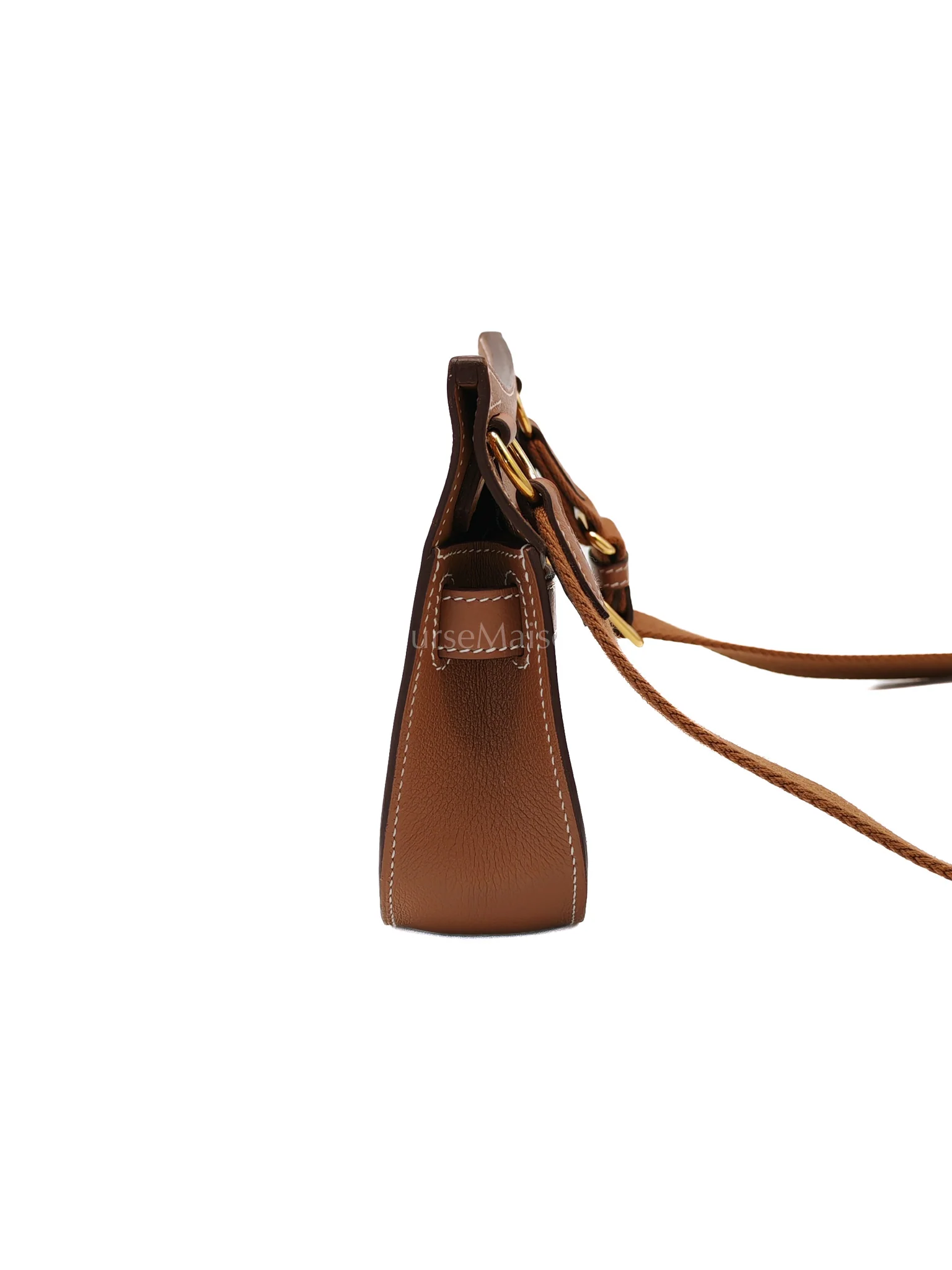 Hermes Jypsiere Mini Gold Evercolor Leather in Gold Hardware Stamp U(2022) - Image 6
