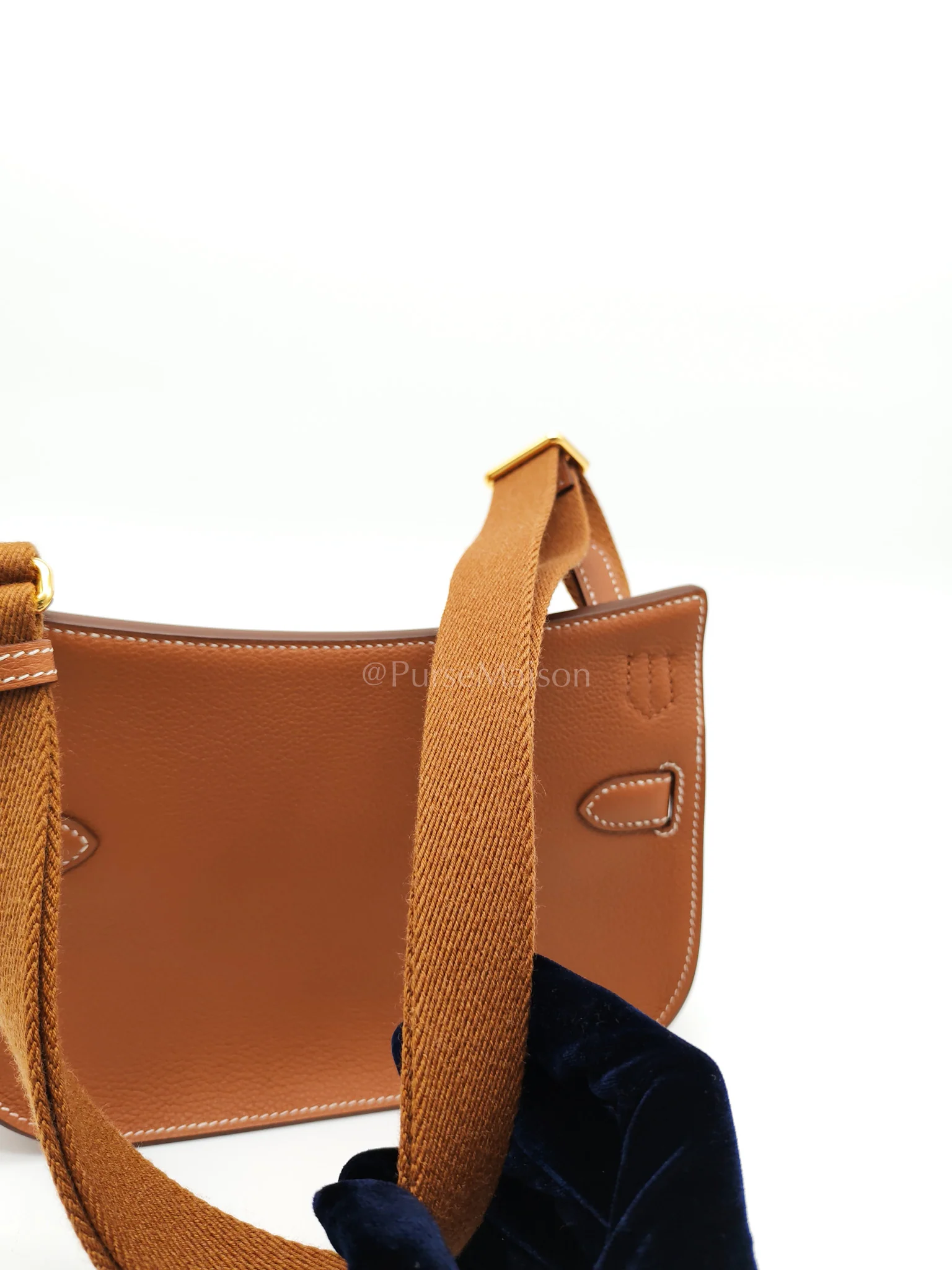 Hermes Jypsiere Mini in Gold Evercolor and Gold Hardware Stamp K(2025) - Image 13