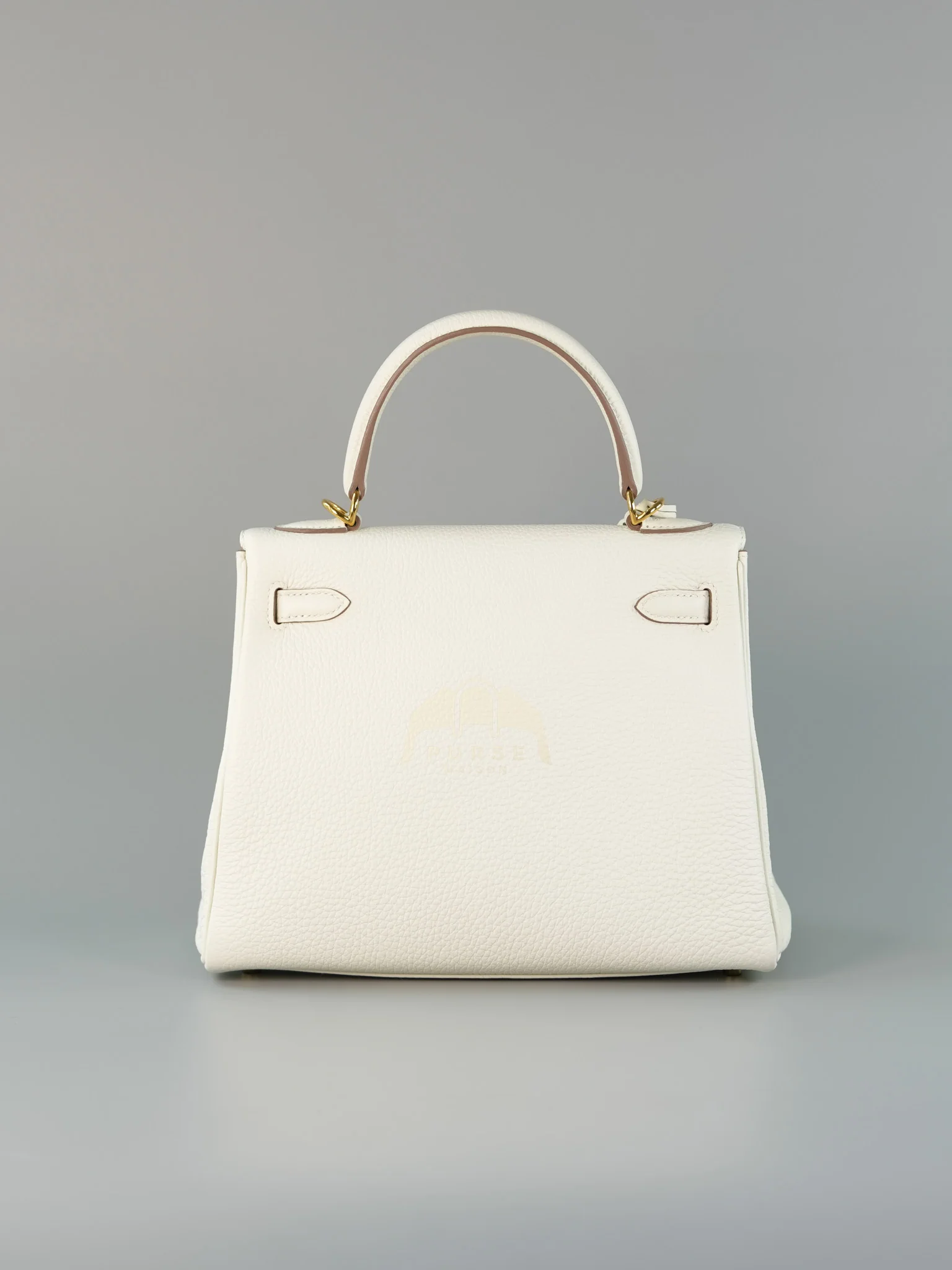 Hermes Kelly 25 in Mushroom Togo Leather Retourne & Gold Hardware Stamp B (2023) - Image 4