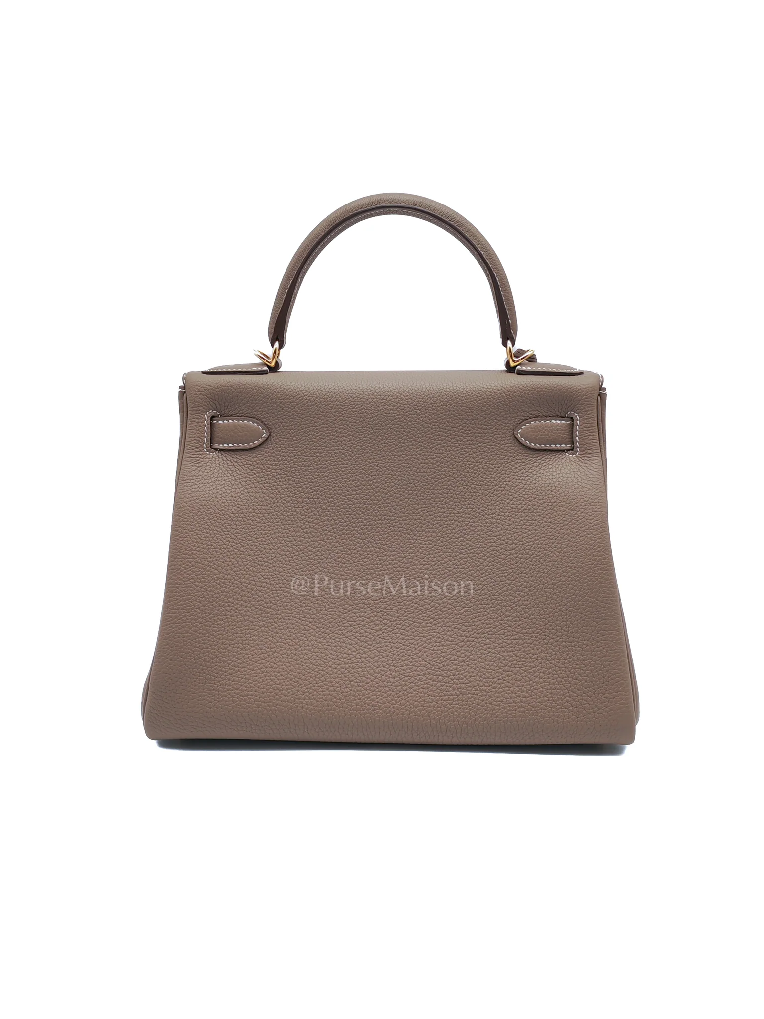 Hermes Kelly 28 Retourne in Etoupe Togo Leather and Gold Hardware Stamp U (2022) - Image 4
