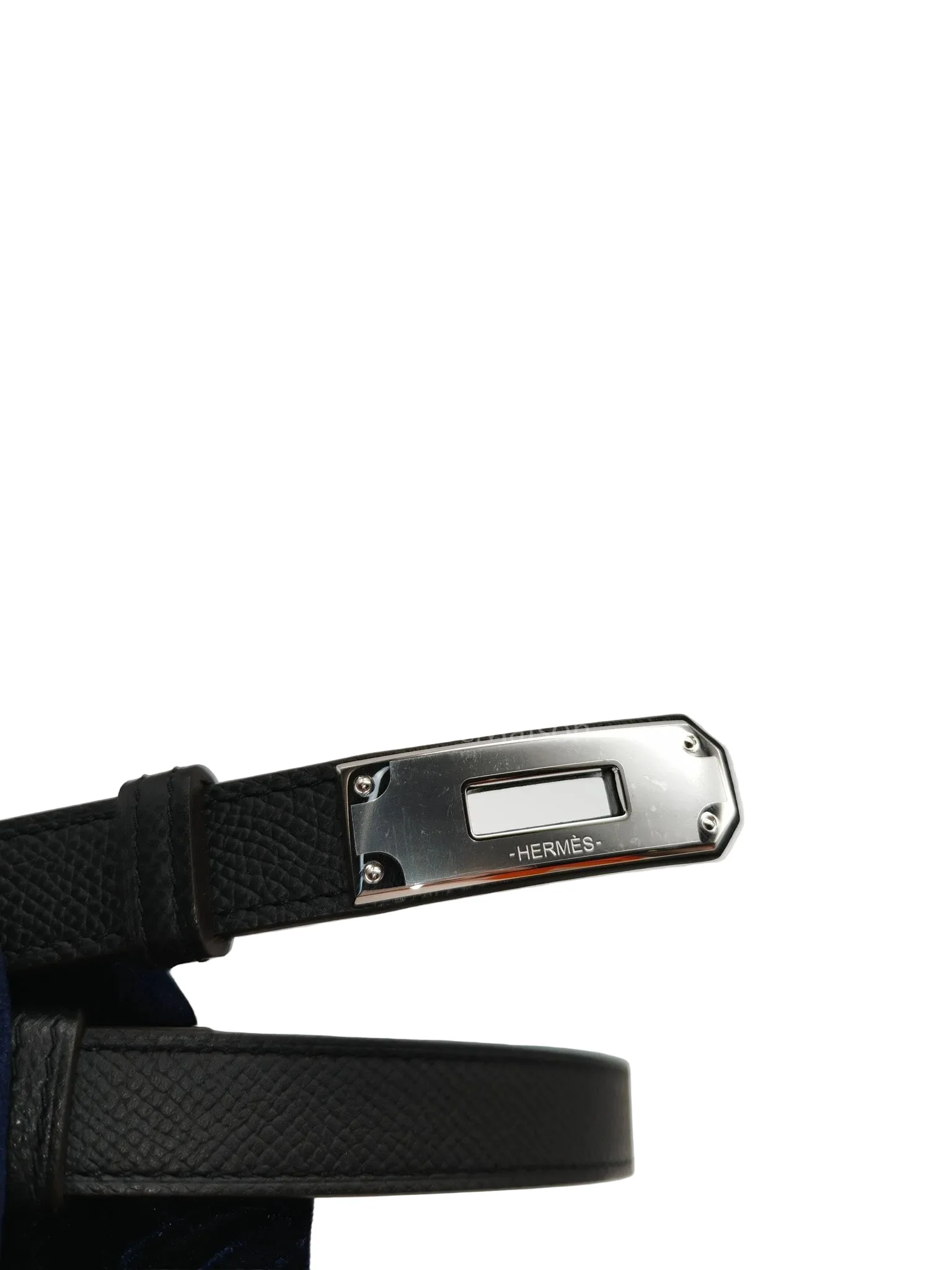 Hermes Kelly Belt in Black Epsom Leather & Palladium Hardware Stamp G (2026) - Image 3