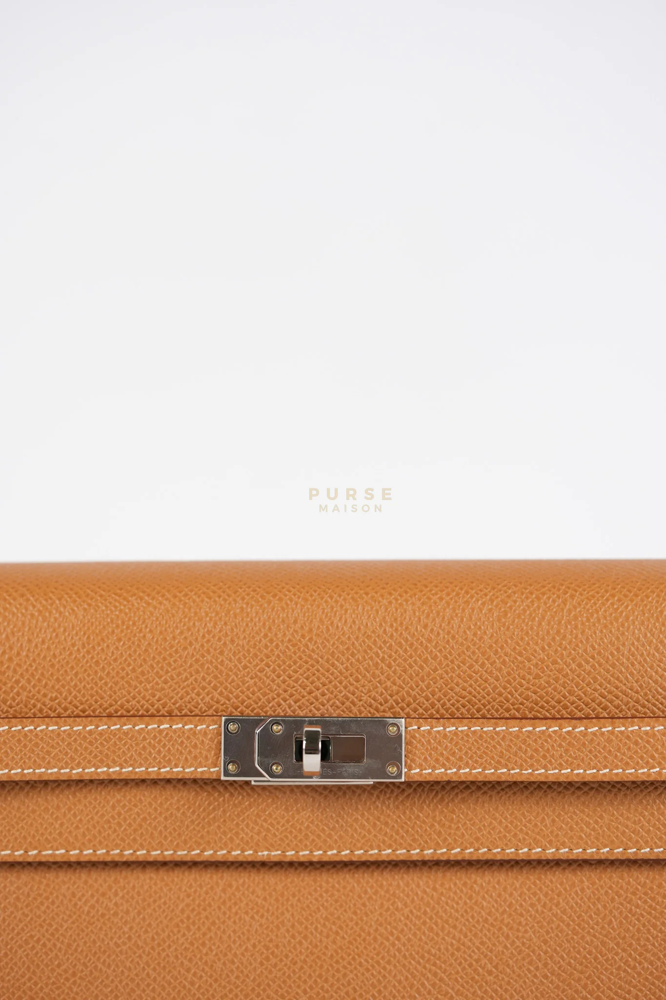 Hermes Kelly to Go in Gold Epsom Leather Palladium Hardware Stamp U(2022) - Image 12