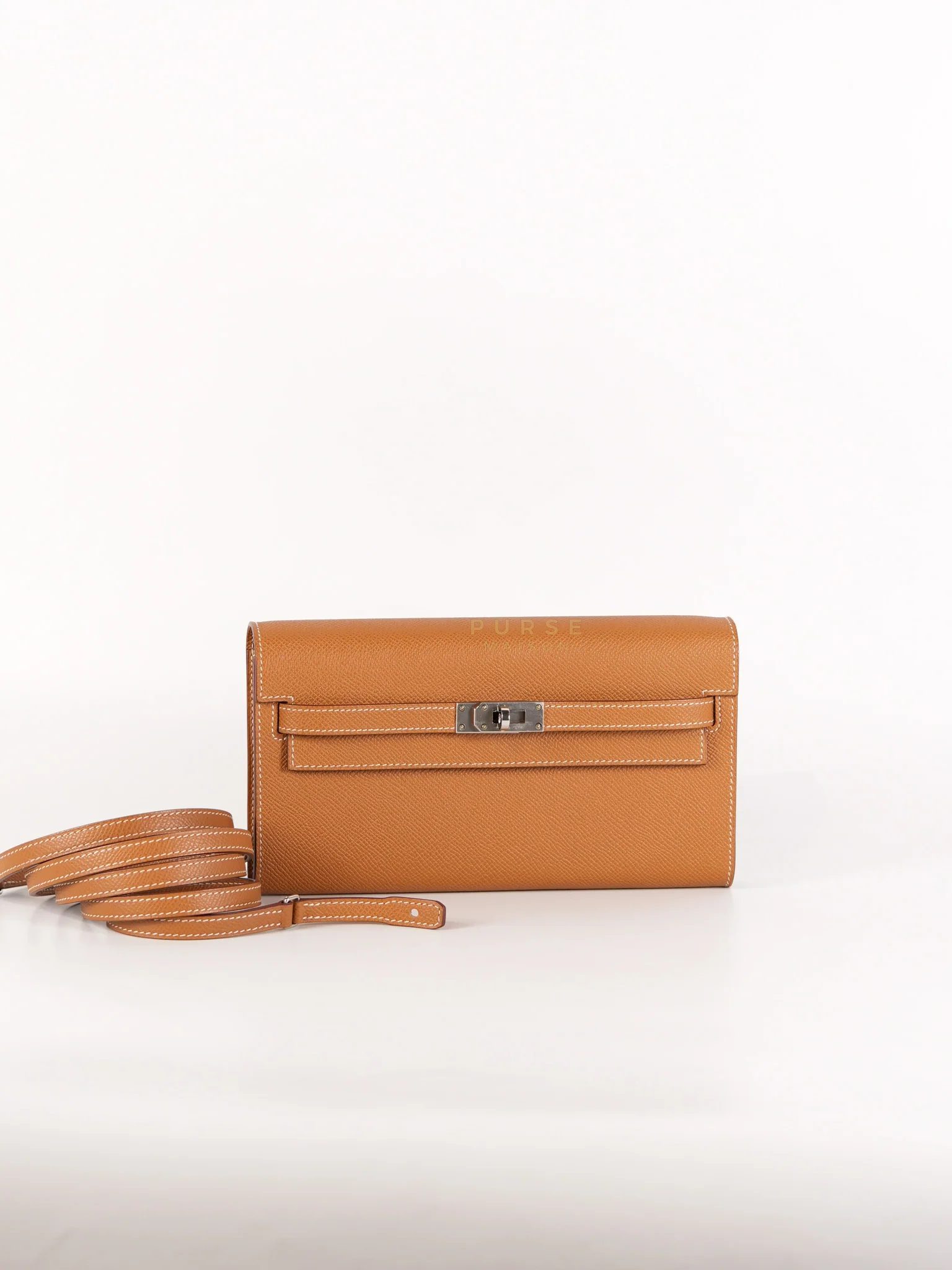Hermes Kelly to Go in Gold Epsom Leather Palladium Hardware Stamp U(2022) - Image 3