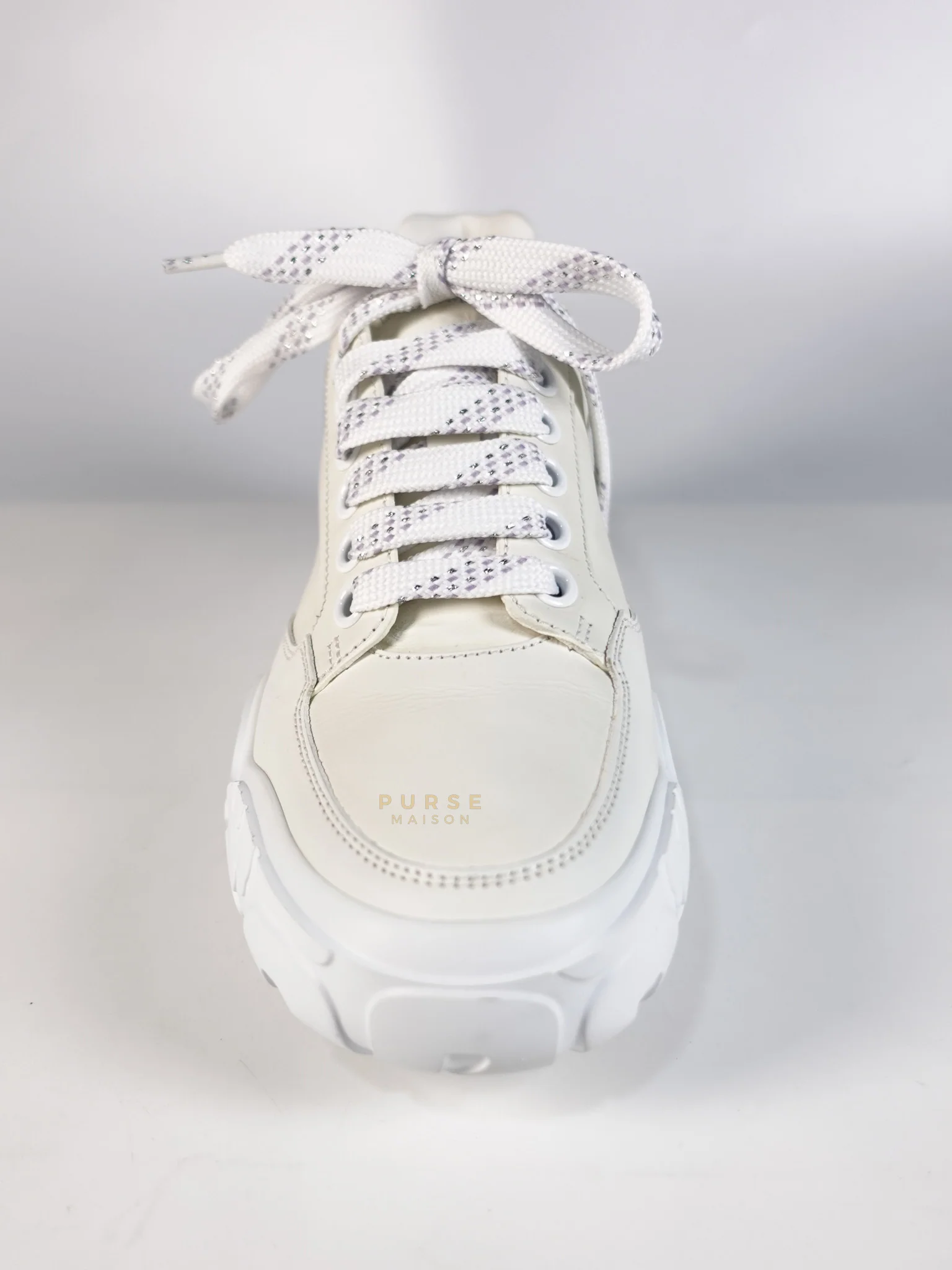 Alexander McQueen New Court Lace Up Shoes in White for Women Size 39 EU (24.5 cm) - Image 10