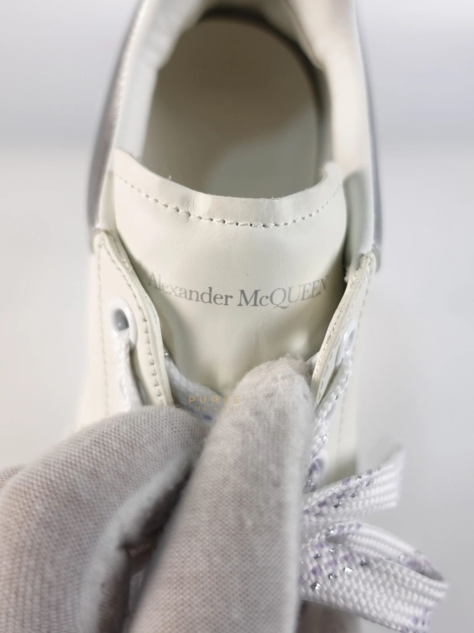 Alexander McQueen New Court Lace Up Shoes in White for Women Size 39 EU (24.5 cm) - Image 20