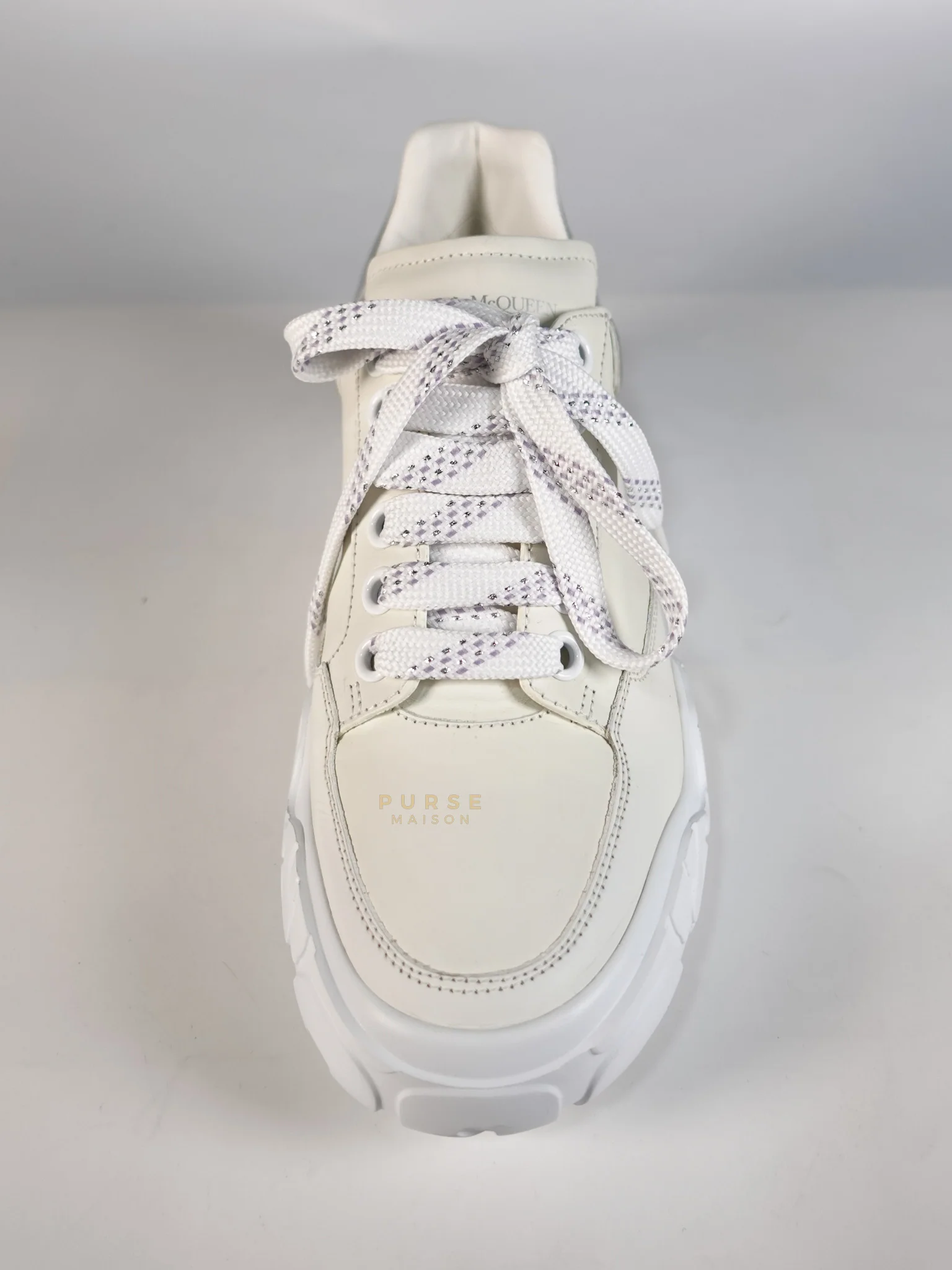 Alexander McQueen New Court Lace Up Shoes in White for Women Size 39 EU (24.5 cm) - Image 24