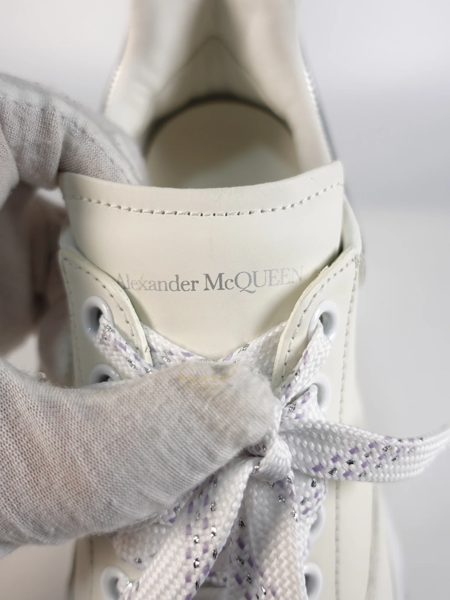 Alexander McQueen New Court Lace Up Shoes in White for Women Size 39 EU (24.5 cm) - Image 28