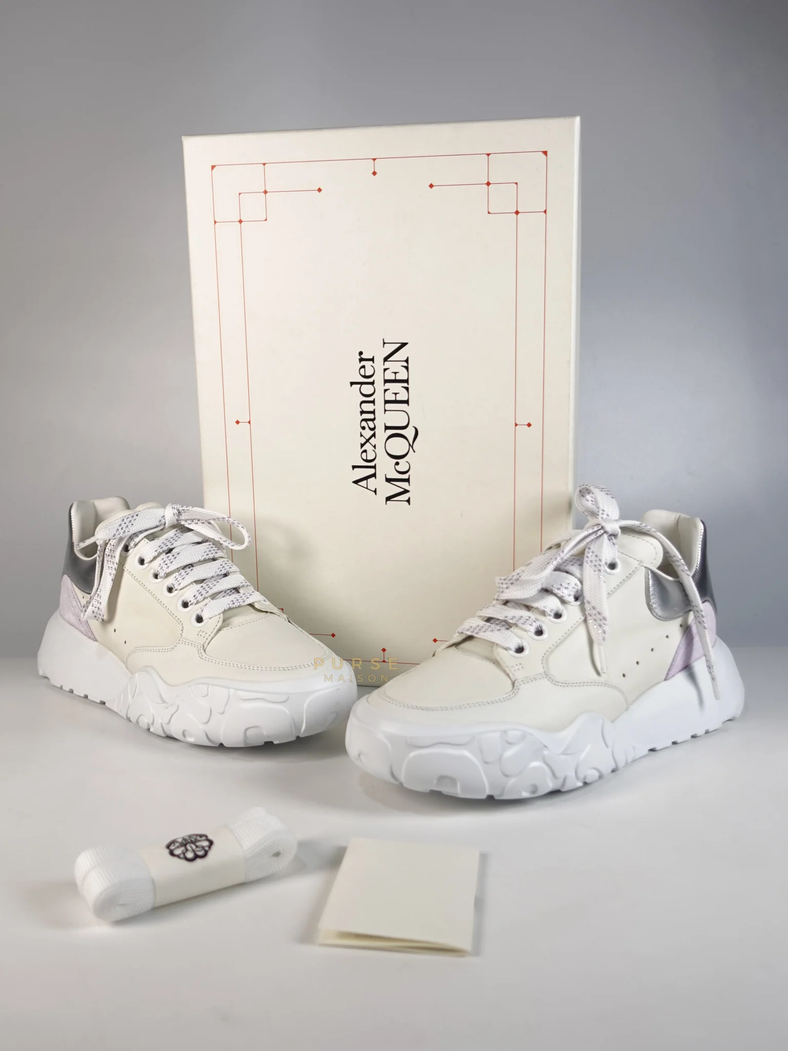 Alexander McQueen New Court Lace Up Shoes in White for Women Size 39 EU (24.5 cm) - Image 44