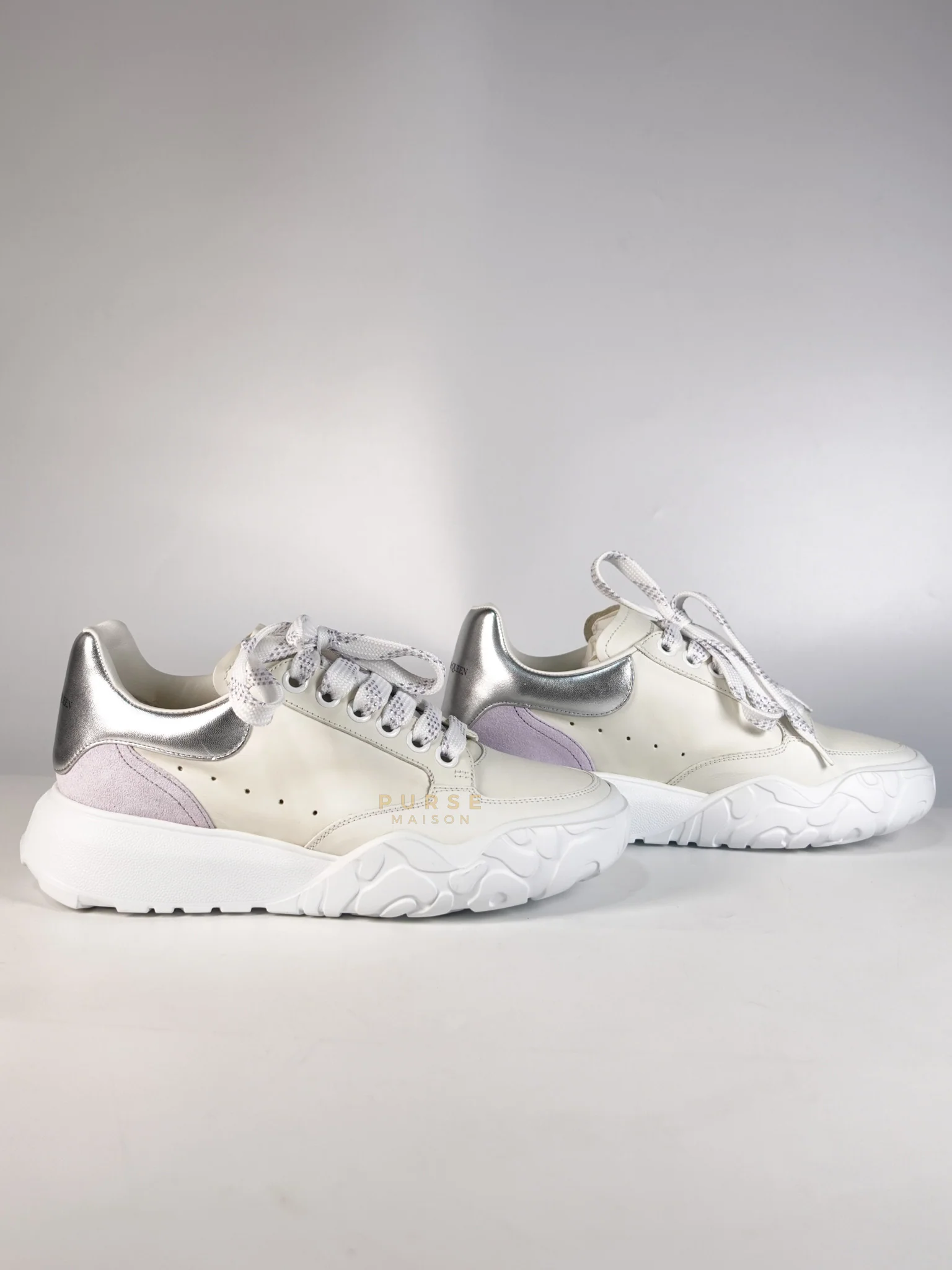 Alexander McQueen New Court Lace Up Shoes in White for Women Size 39 EU (24.5 cm) - Image 5