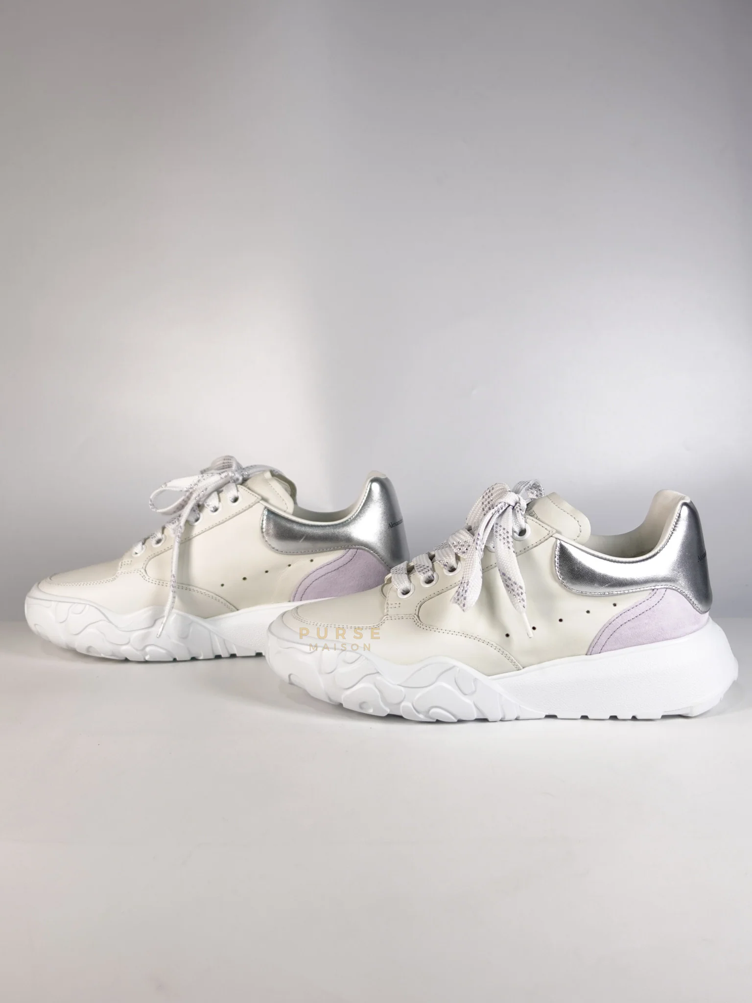Alexander McQueen New Court Lace Up Shoes in White for Women Size 39 EU (24.5 cm) - Image 6