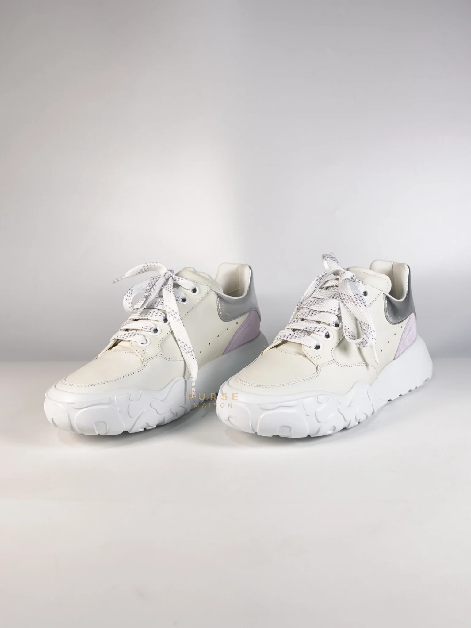 Alexander McQueen New Court Lace Up Shoes in White for Women Size 39 EU (24.5 cm) - Image 7