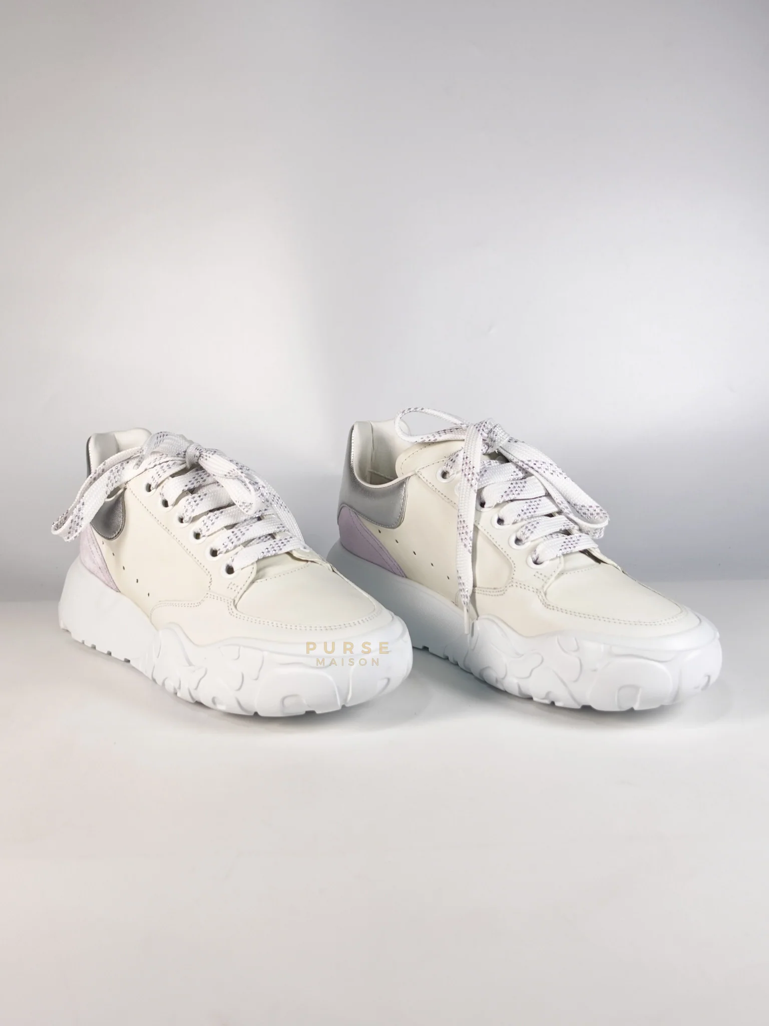 Alexander McQueen New Court Lace Up Shoes in White for Women Size 39 EU (24.5 cm) - Image 8
