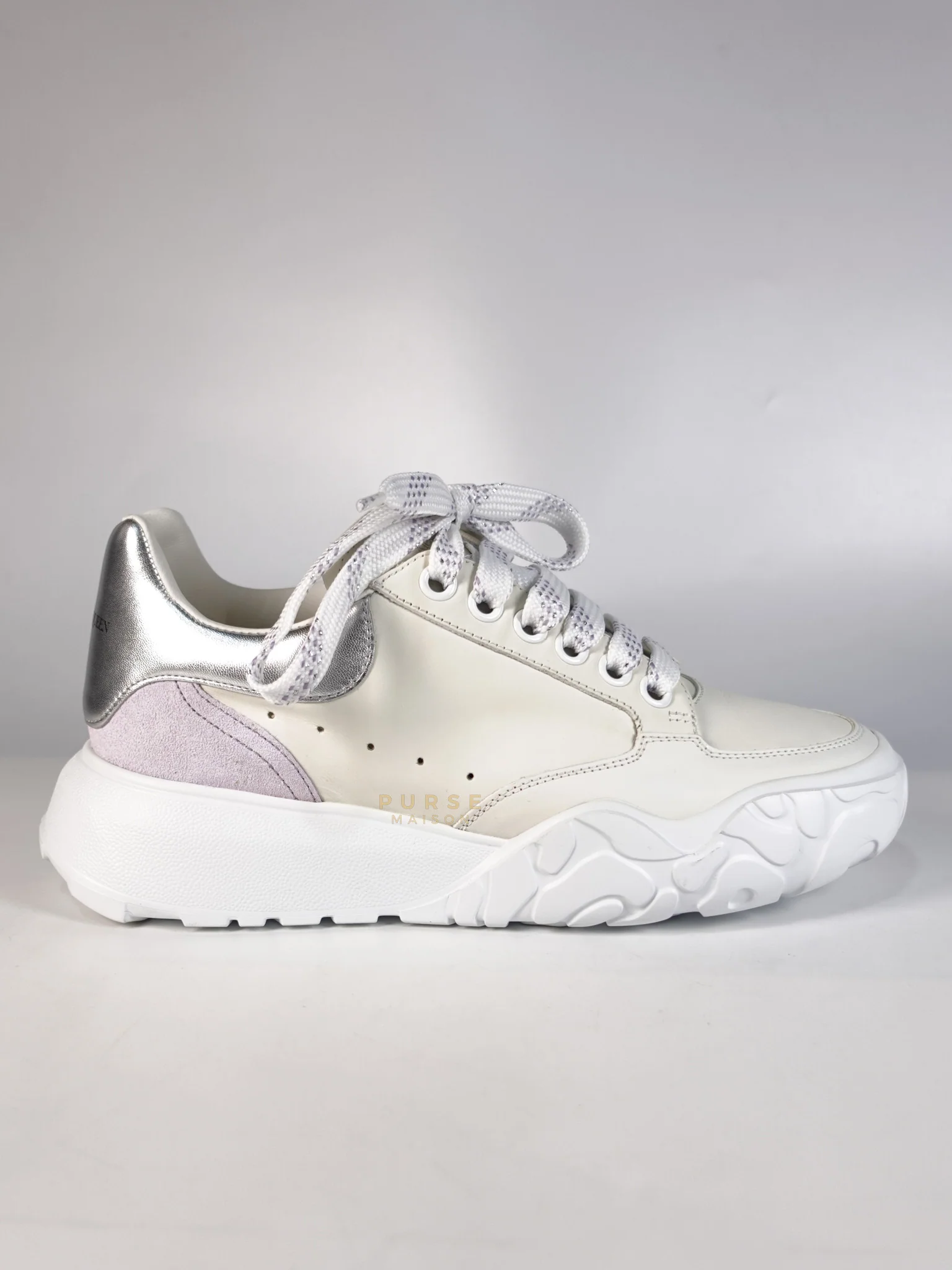 Alexander McQueen New Court Lace Up Shoes in White for Women Size 39 EU (24.5 cm) - Image 9