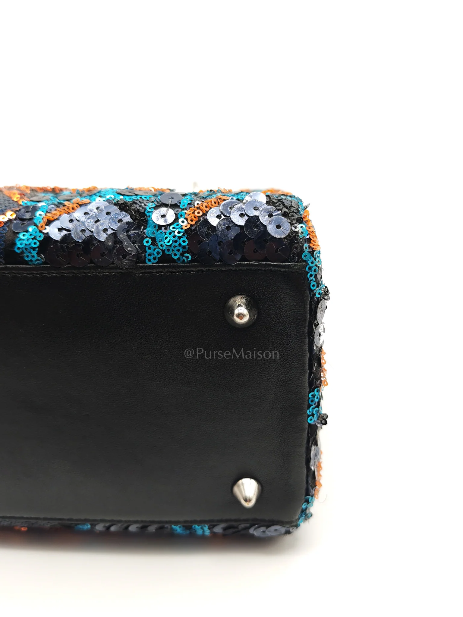 Lady Dior Medium Limited Edition Sequin-Embellished Shoulder Bag - Image 15
