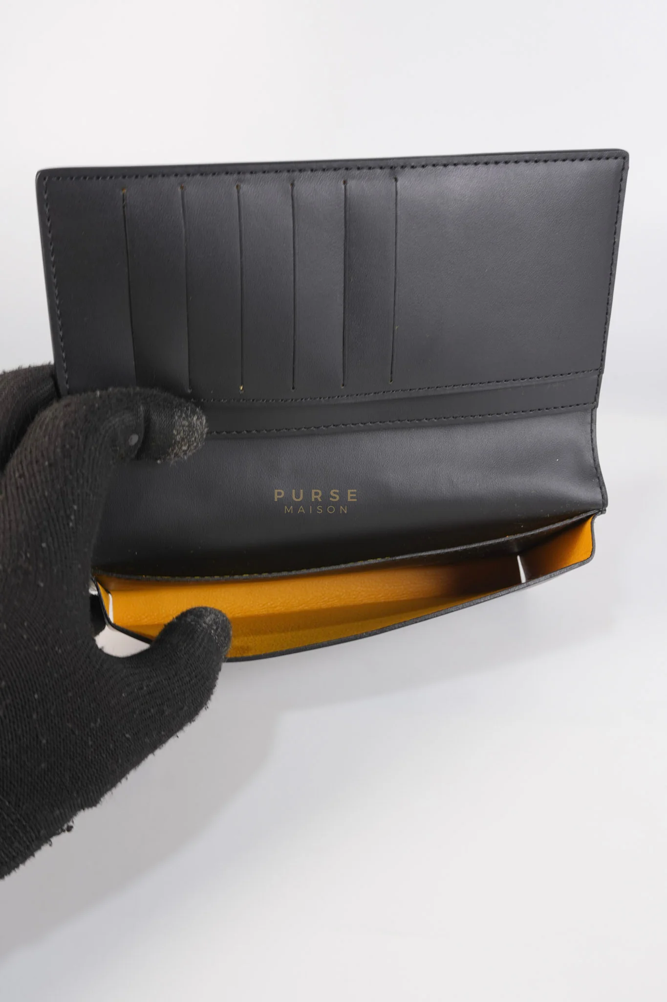 Goyard Lambert Long Wallet in Black (Noir) Goyardine Canvas - Image 15