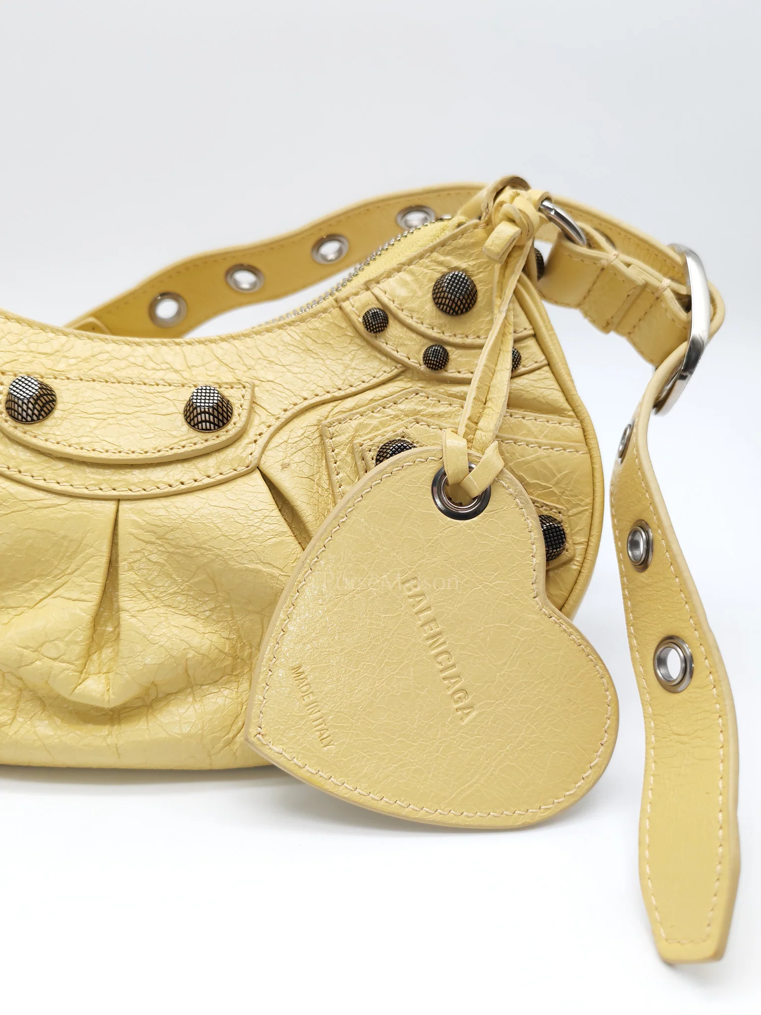 Balenciaga Le Cagole Butter Yellow Shoulder Bag - Image 14