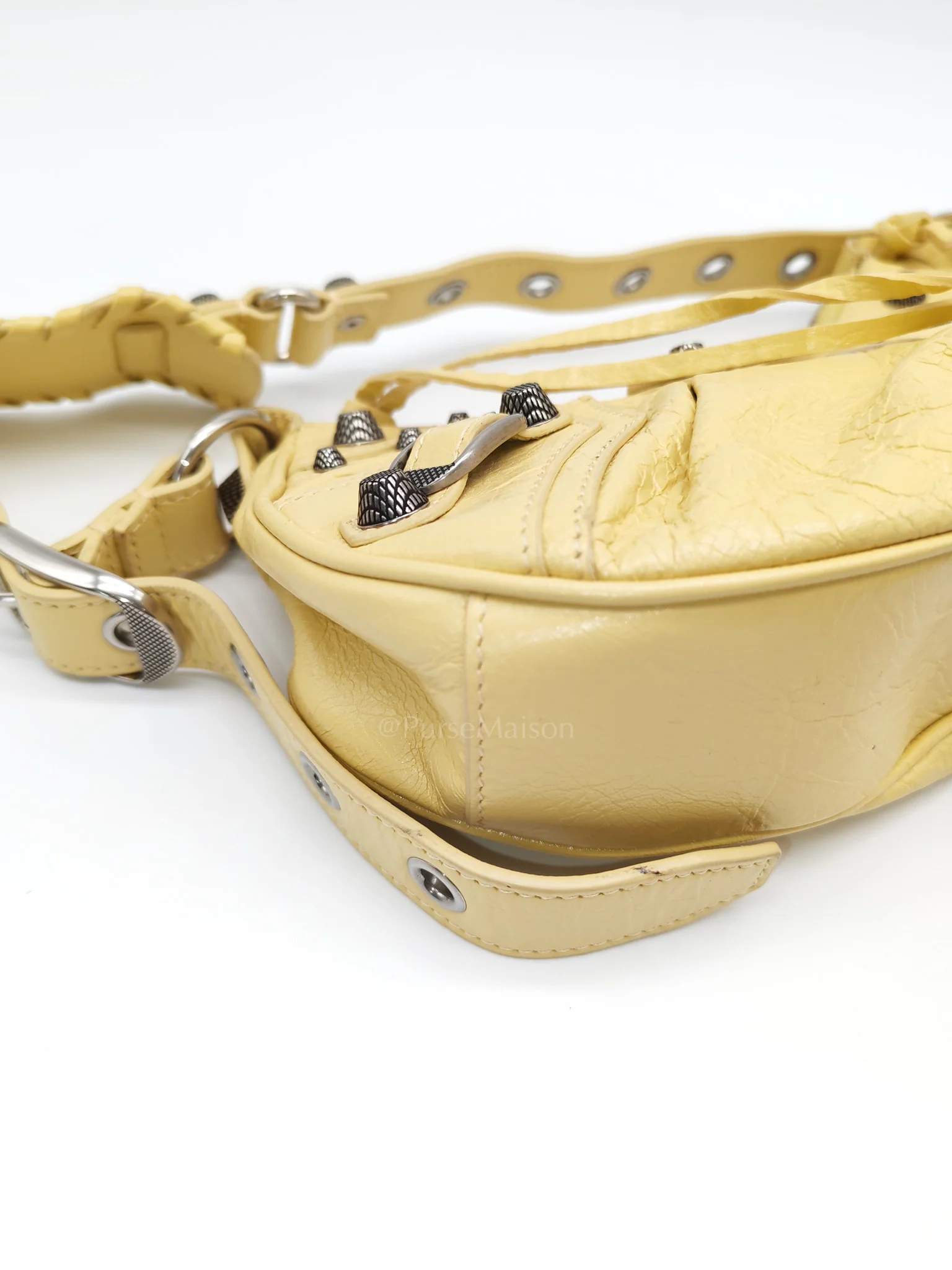 Balenciaga Le Cagole Butter Yellow Shoulder Bag - Image 16