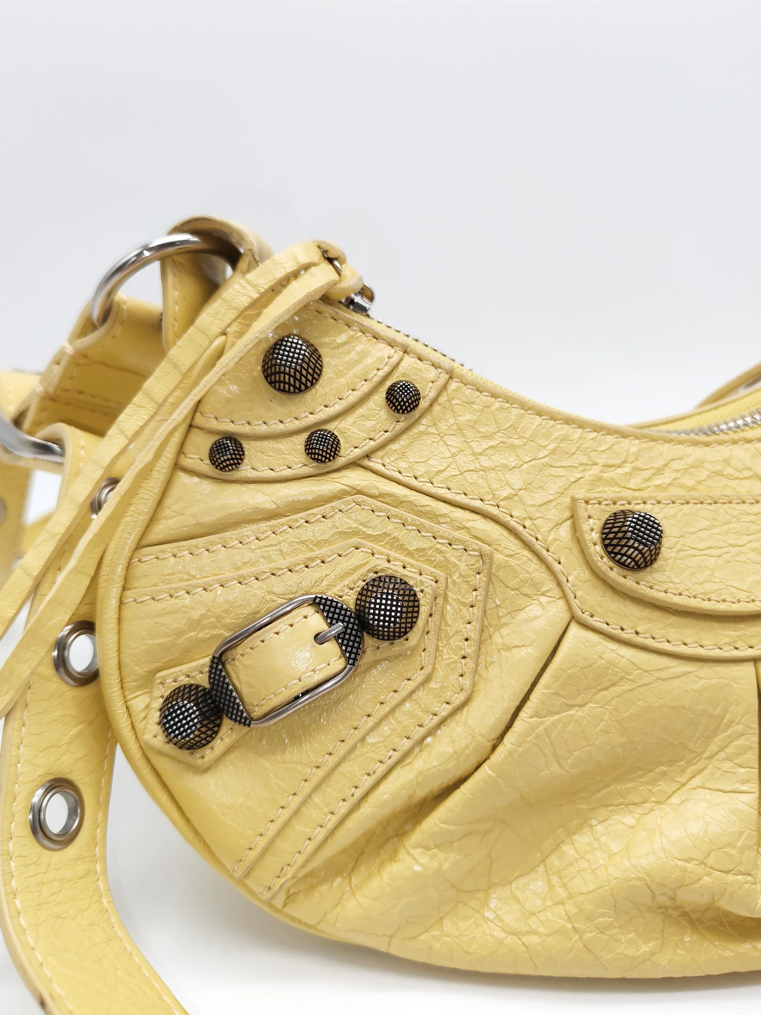 Balenciaga Le Cagole Butter Yellow Shoulder Bag - Image 28