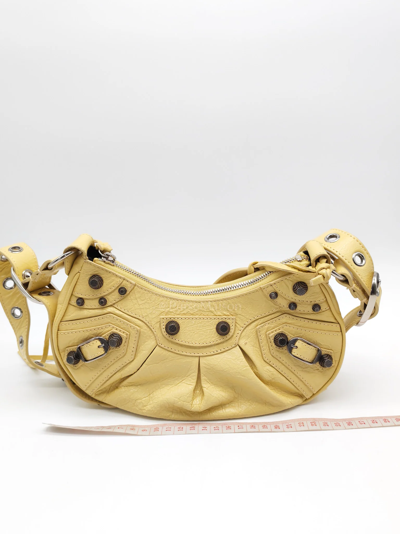 Balenciaga Le Cagole Butter Yellow Shoulder Bag - Image 35