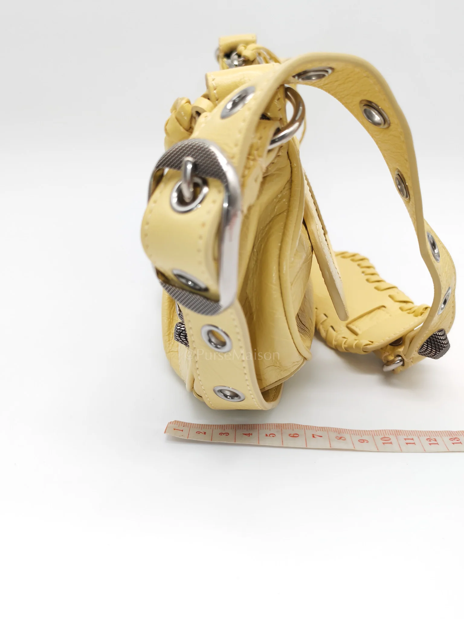 Balenciaga Le Cagole Butter Yellow Shoulder Bag - Image 36