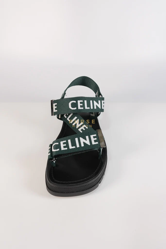 Celine Leo Sandals in Black/Green Size 38 EU (24cm) - Image 12