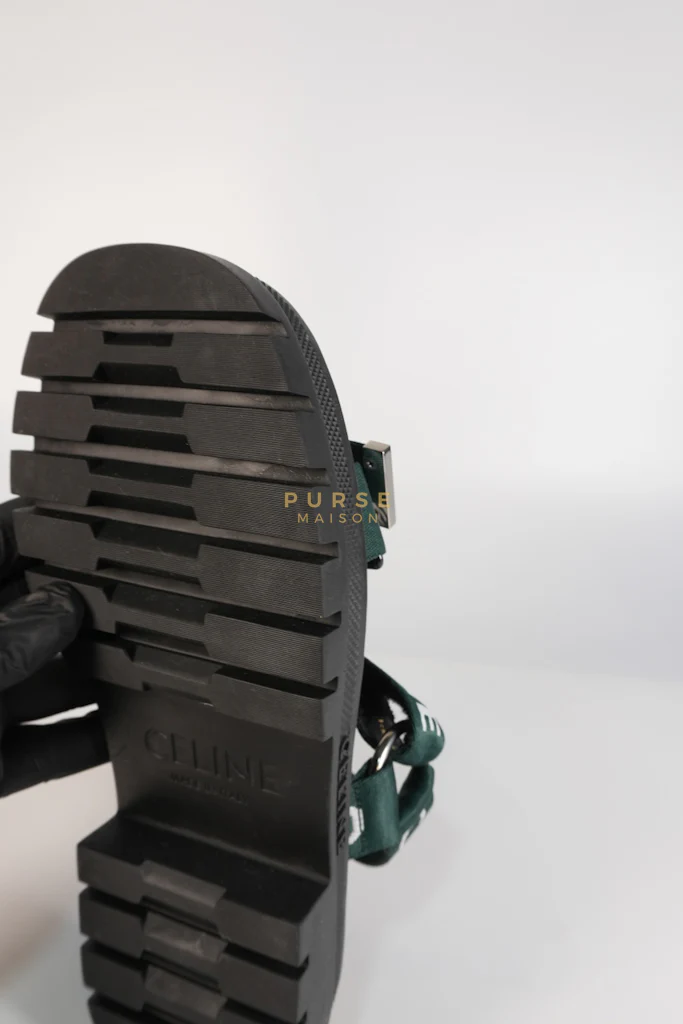 Celine Leo Sandals in Black/Green Size 38 EU (24cm) - Image 17