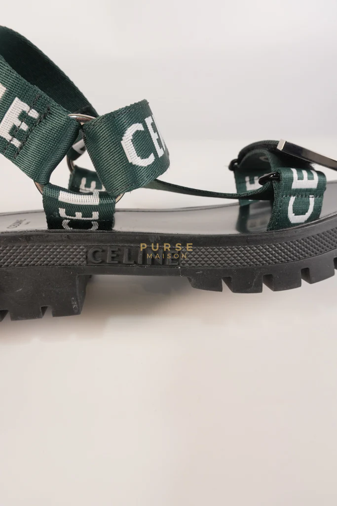 Celine Leo Sandals in Black/Green Size 38 EU (24cm) - Image 23