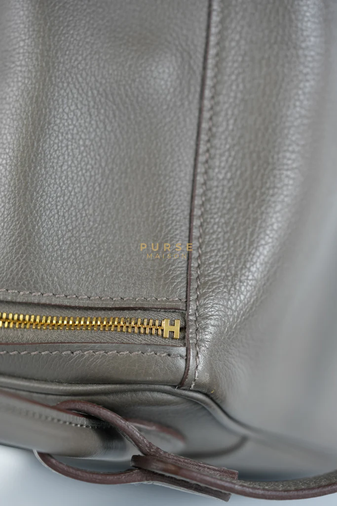 Hermes Lindy 26 in Taupe Evercolor Leather & Gold Hardware Stamp Z (2021) - Image 27