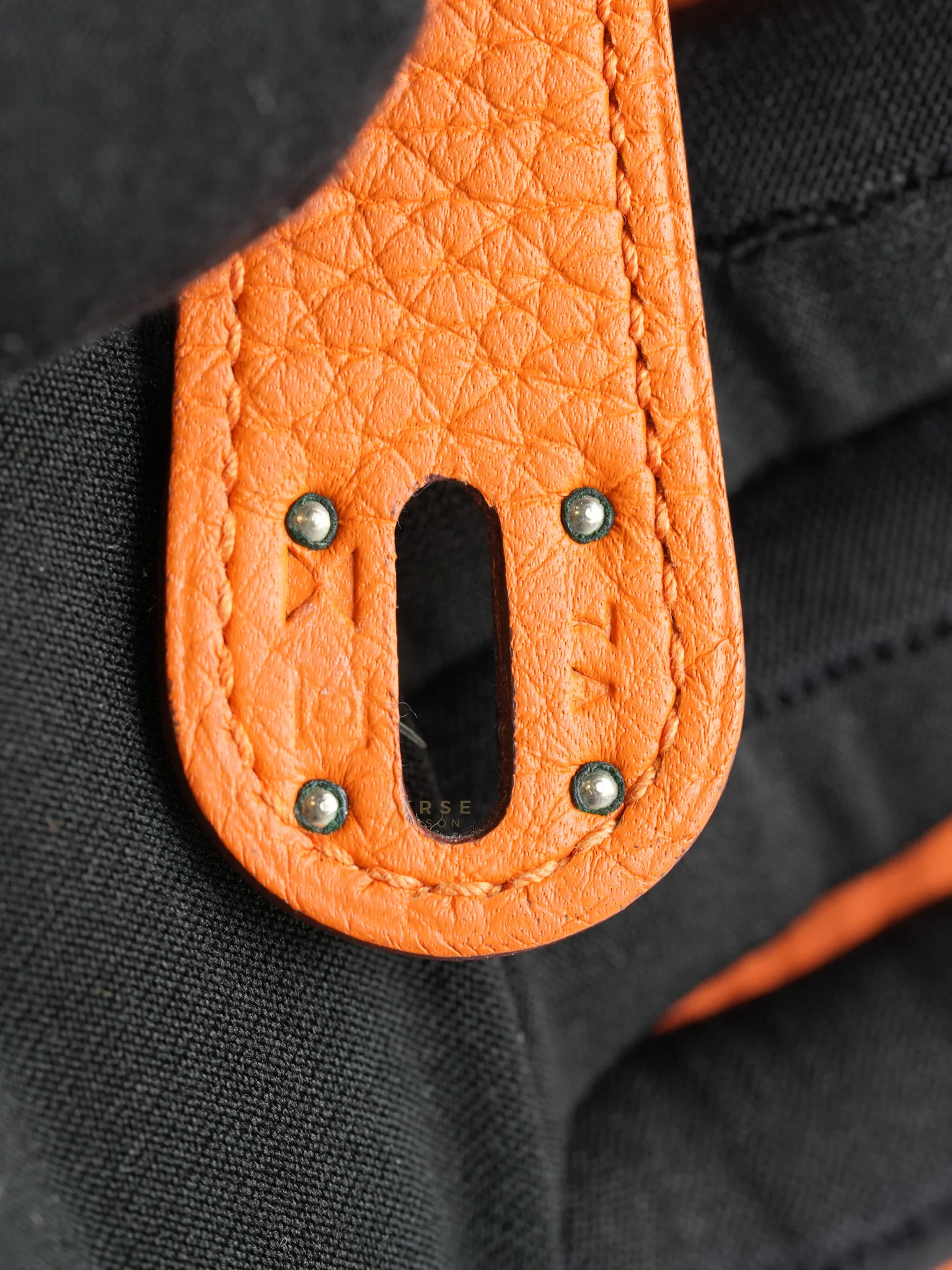 Hermes Lindy 34 Orange Clemence Leather and Palladium Hardware Stamp Square O (2011) - Image 31
