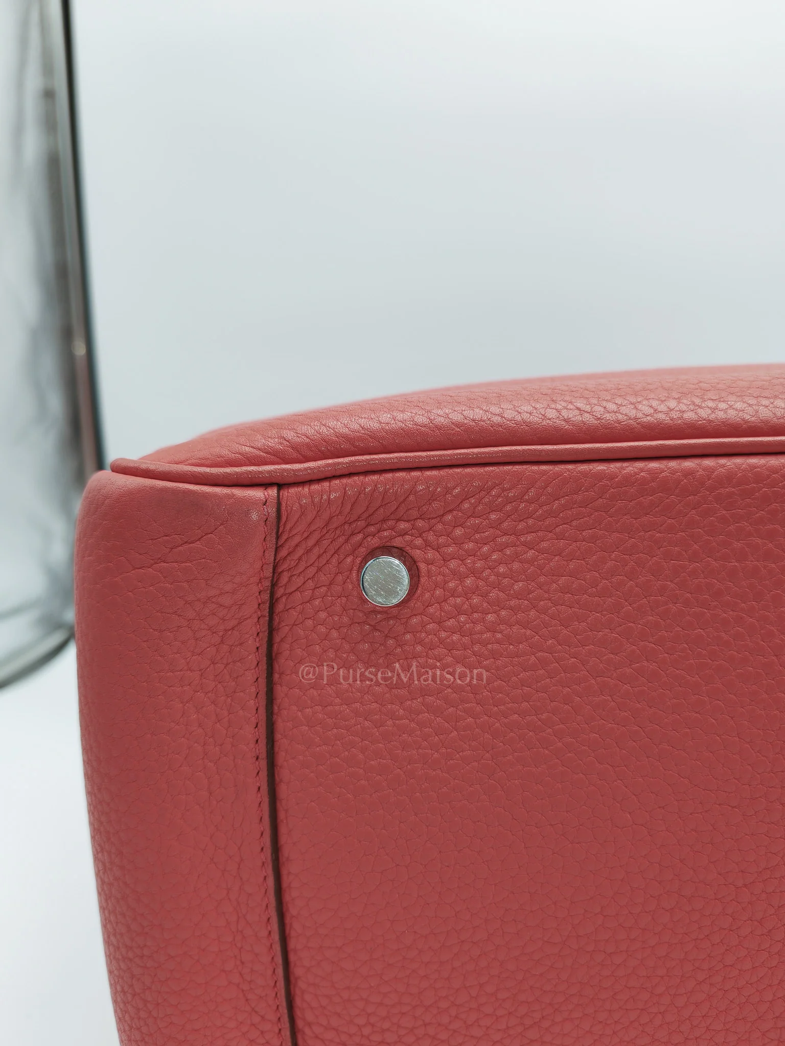 Hermes Lindy 34 Salmon Pink Clemence Leather in Palladium Hardware Stamp N Square(2010) - Image 16