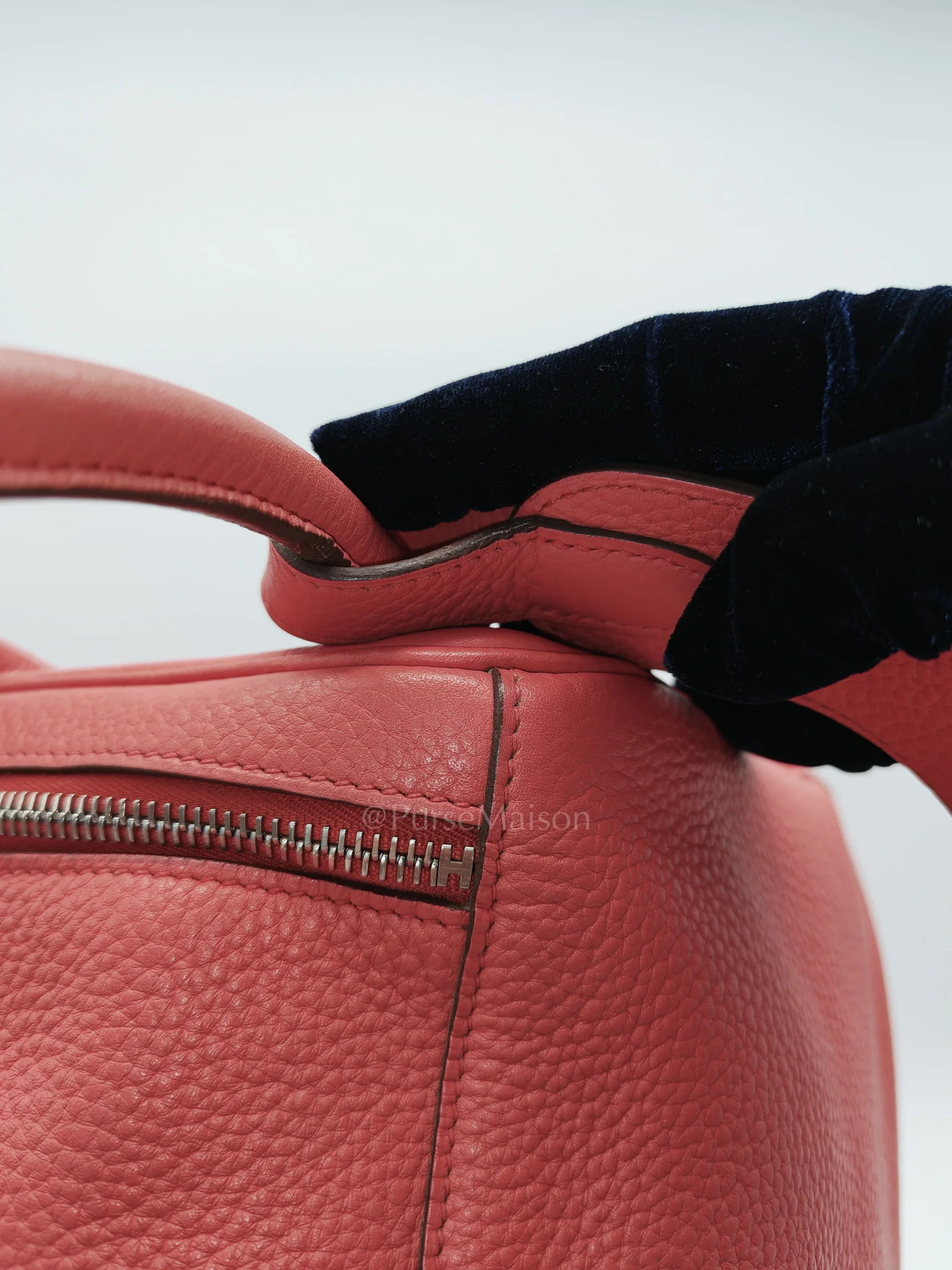 Hermes Lindy 34 Salmon Pink Clemence Leather in Palladium Hardware Stamp N Square(2010) - Image 23