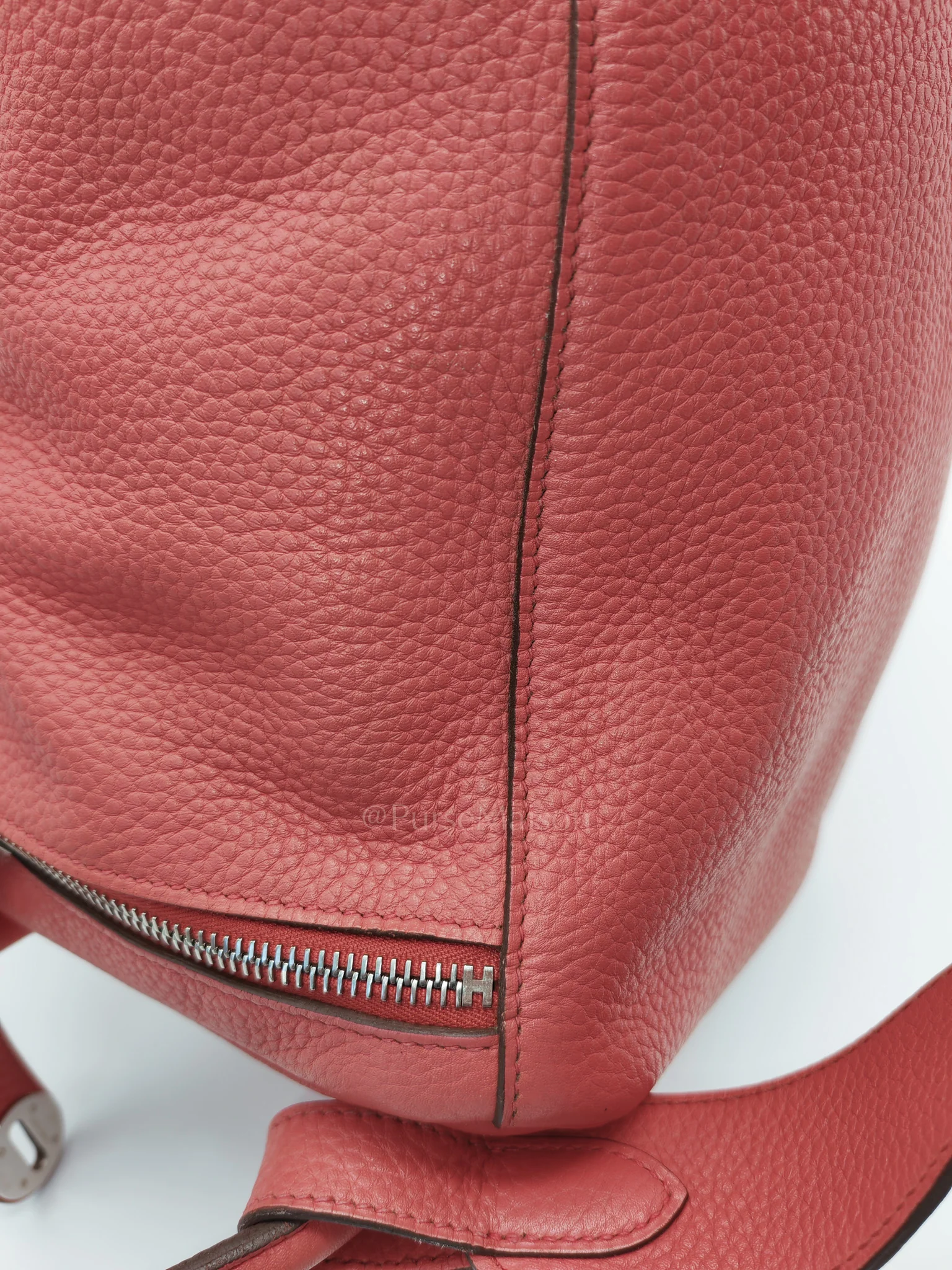 Hermes Lindy 34 Salmon Pink Clemence Leather in Palladium Hardware Stamp N Square(2010) - Image 24