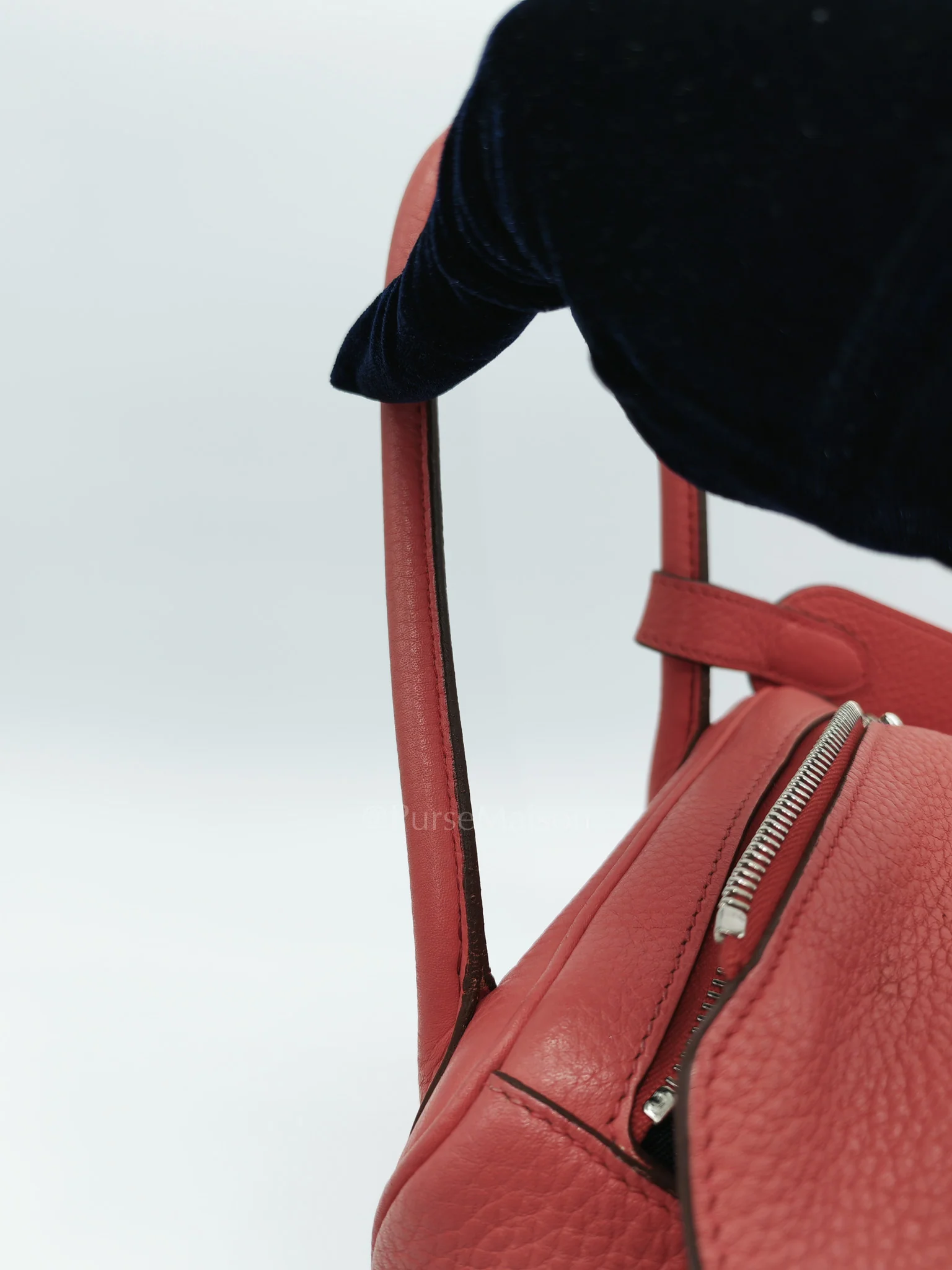 Hermes Lindy 34 Salmon Pink Clemence Leather in Palladium Hardware Stamp N Square(2010) - Image 28